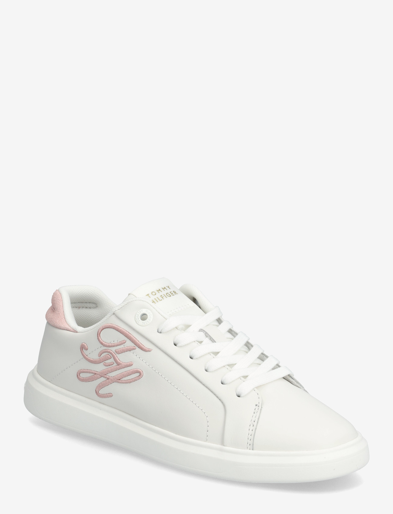 Tommy Hilfiger - TH ICON COURT SCRIPT - låga sneakers - ecru foggy pink - 0