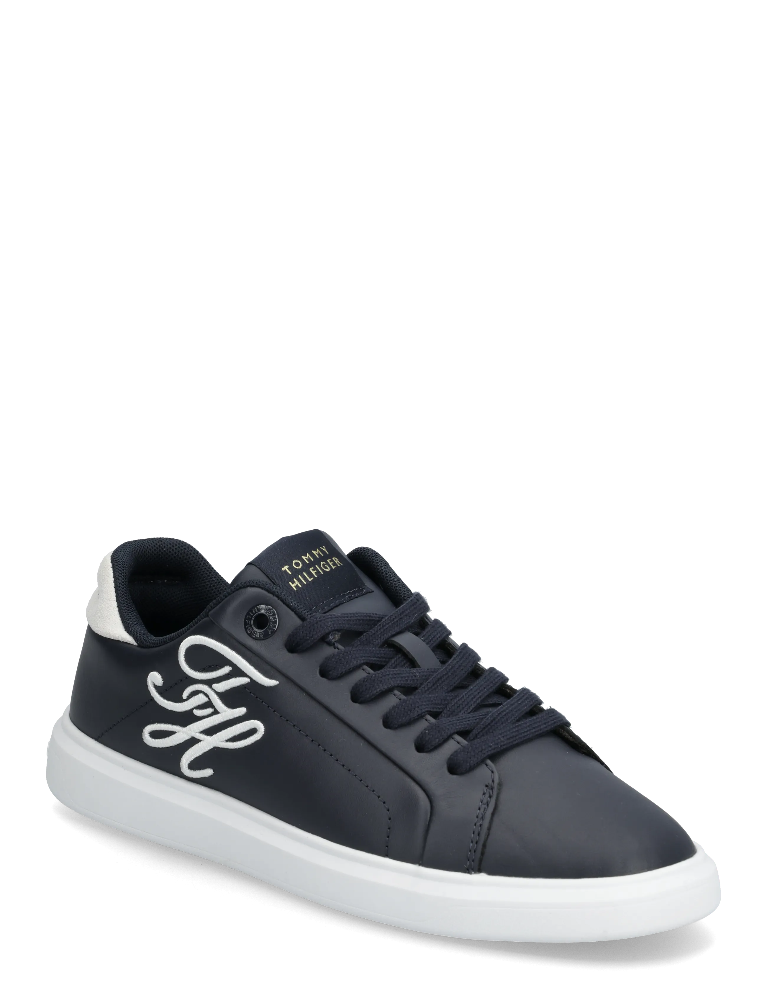 Tommy Hilfiger TH ICON COURT SCRIPT - Sneakers - SPACE BLUE WHITE / navy