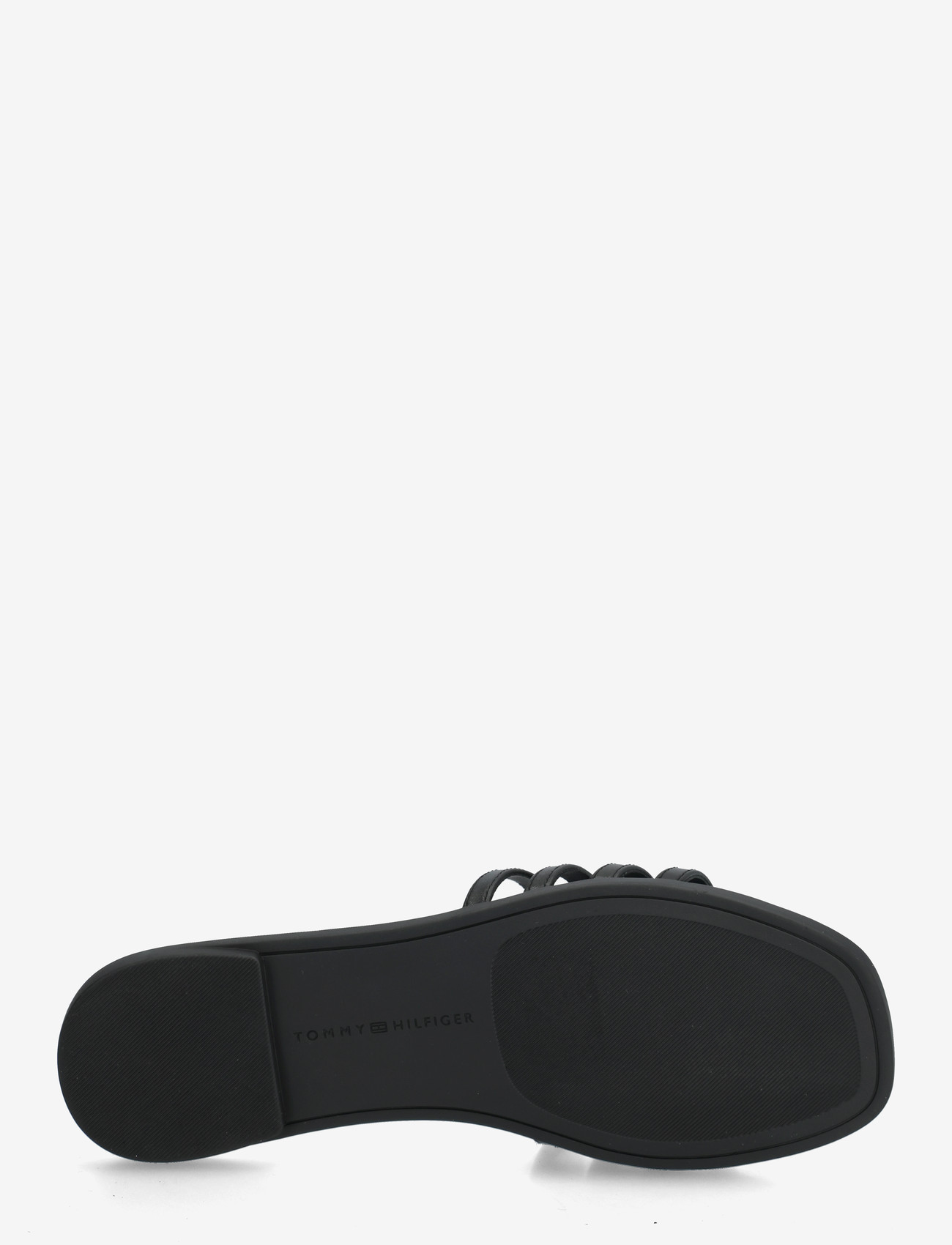 Tommy Hilfiger - TH SCRIPT FLAT MULE LTH - flat mules - black - 4