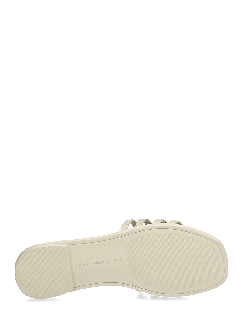 Tommy Hilfiger - TH SCRIPT FLAT MULE LTH - flat mules - classic beige - 4