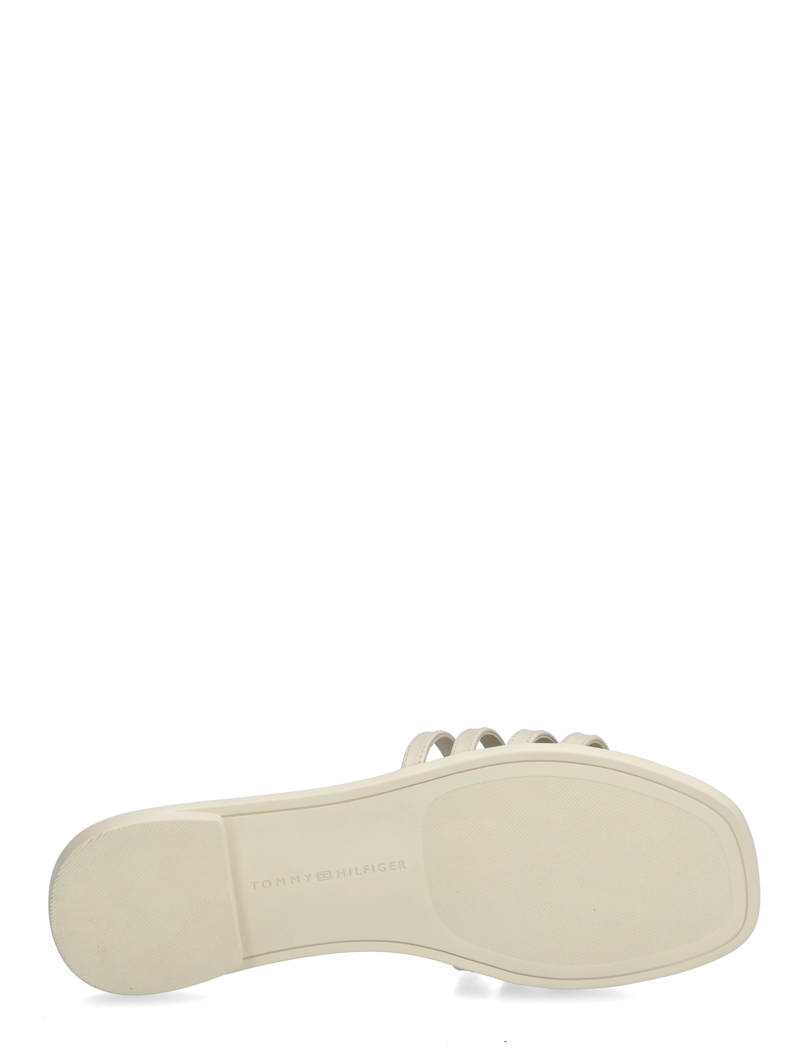 Tommy Hilfiger - TH SCRIPT FLAT MULE LTH - flade mules - classic beige - 4