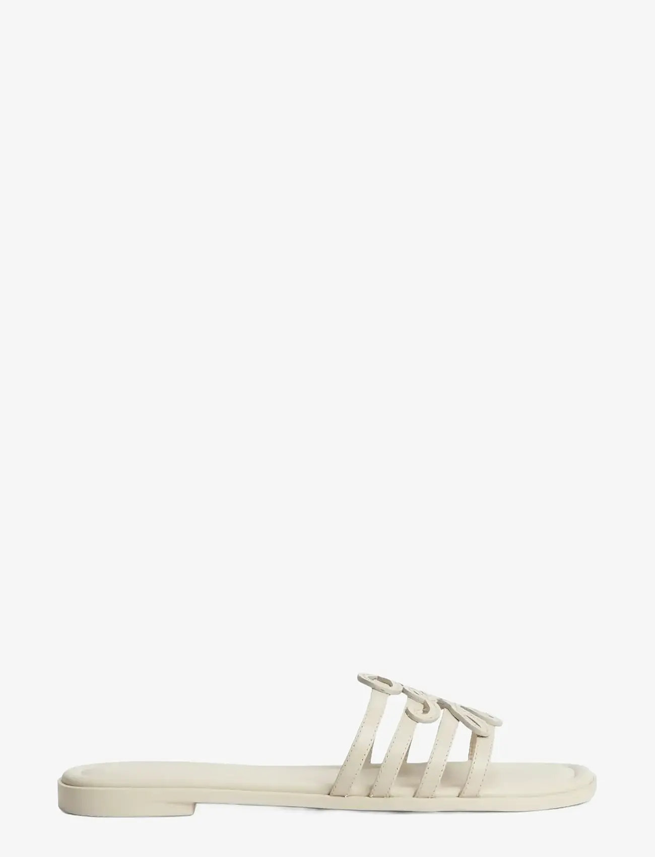 Tommy Hilfiger - TH SCRIPT FLAT MULE LTH - flat mules - classic beige - 5