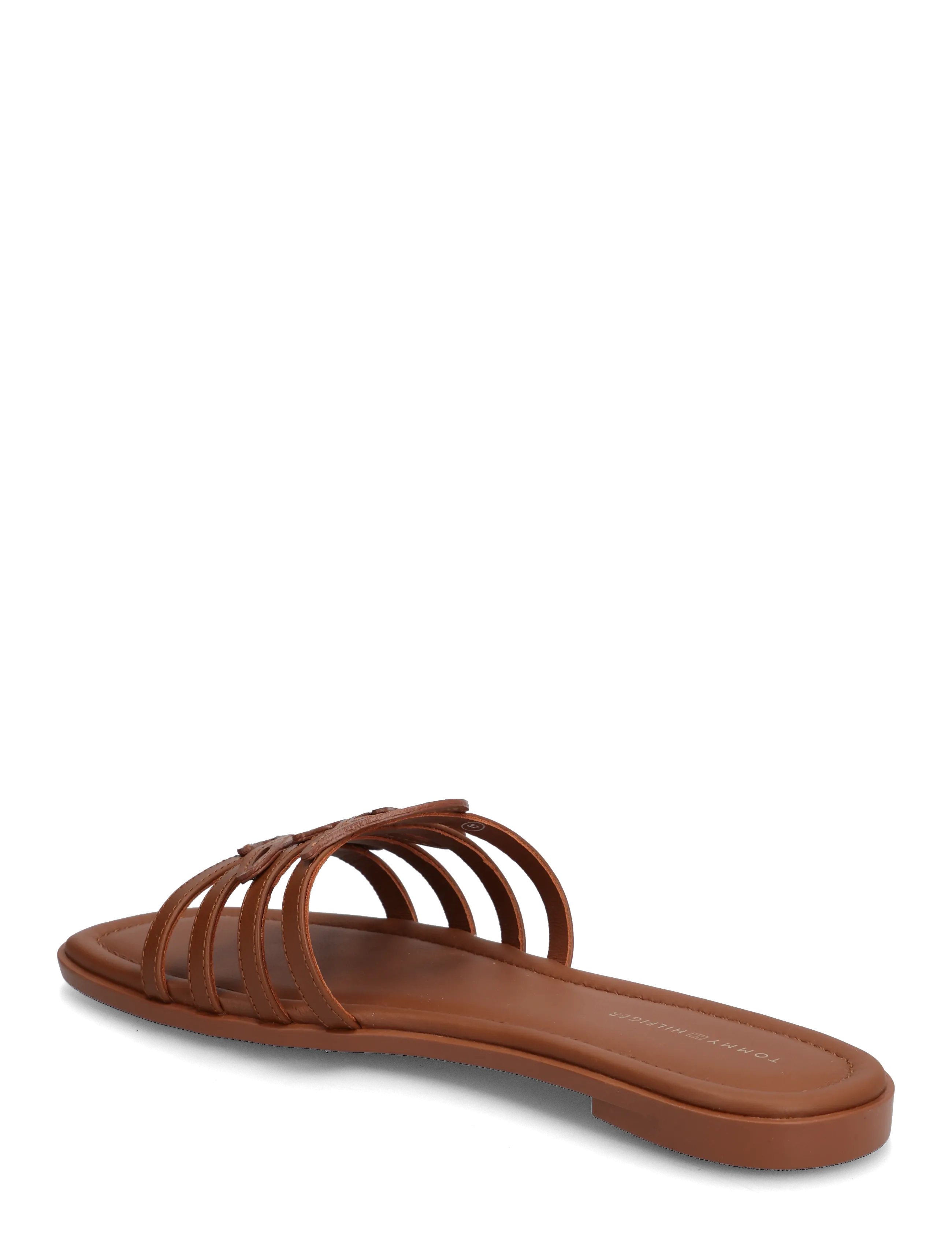 Tommy Hilfiger - TH SCRIPT FLAT MULE LTH - flat mules - warm bronze - 2