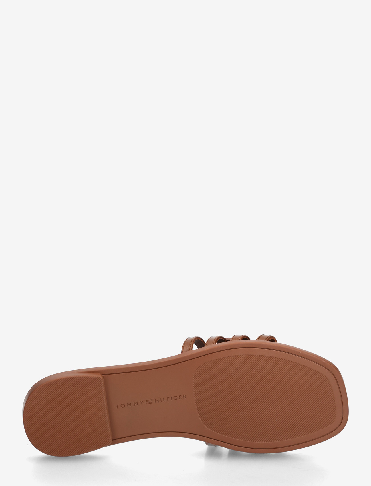 Tommy Hilfiger - TH SCRIPT FLAT MULE LTH - flache pantoletten - warm bronze - 4