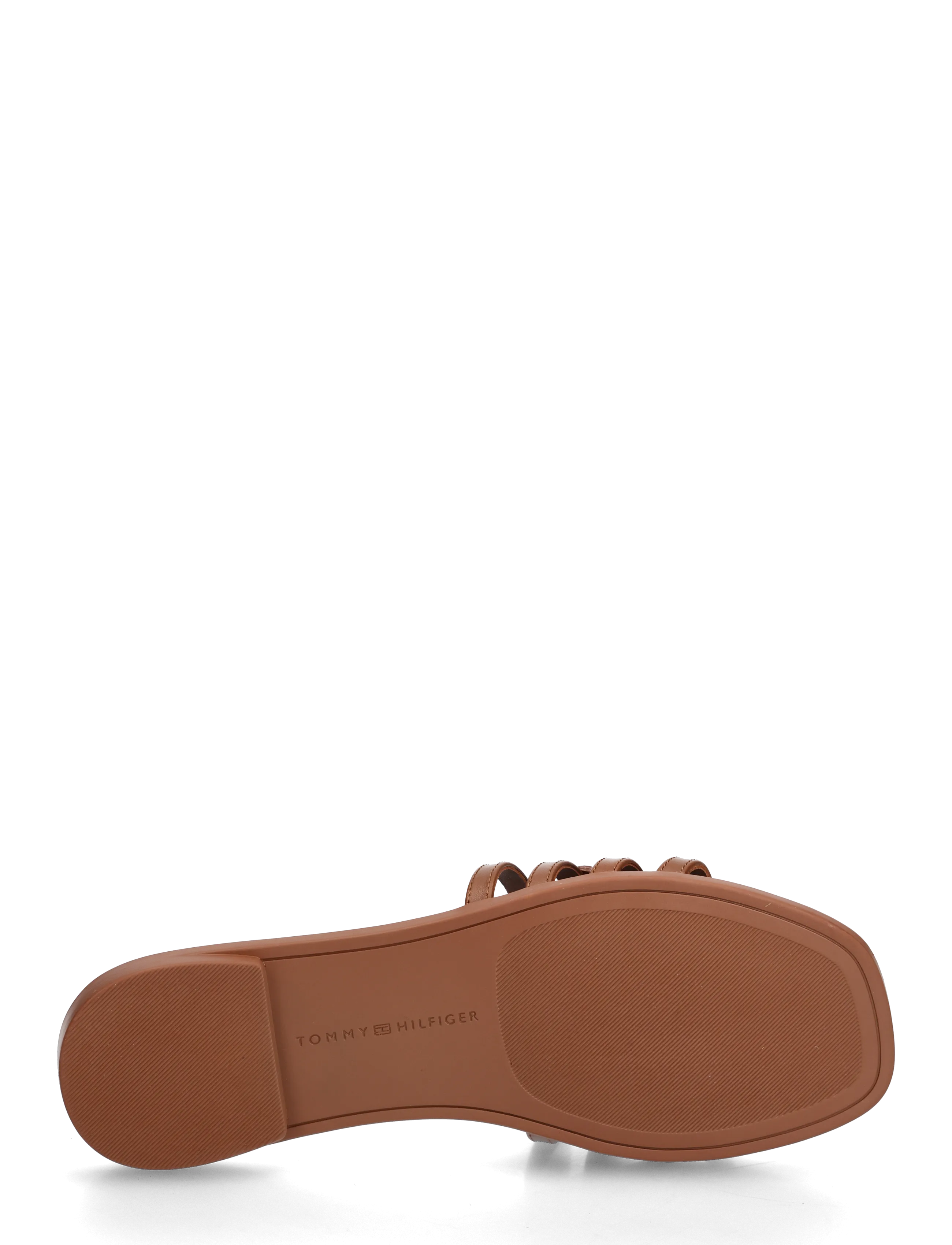 Tommy Hilfiger - TH SCRIPT FLAT MULE LTH - flat mules - warm bronze - 4