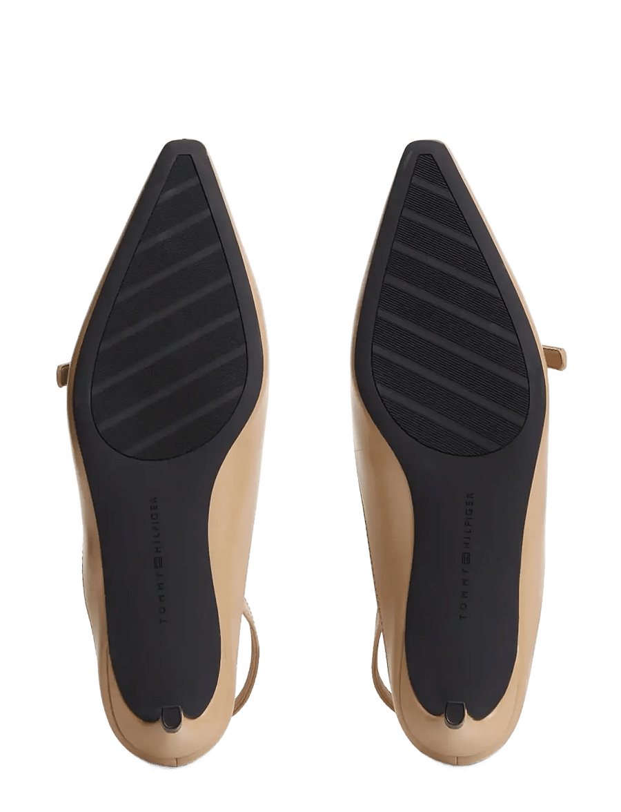 Tommy Hilfiger - TH BUCKLE KITTEN SLINGBACK PUMP - slingbacks med hæle - desert - 5