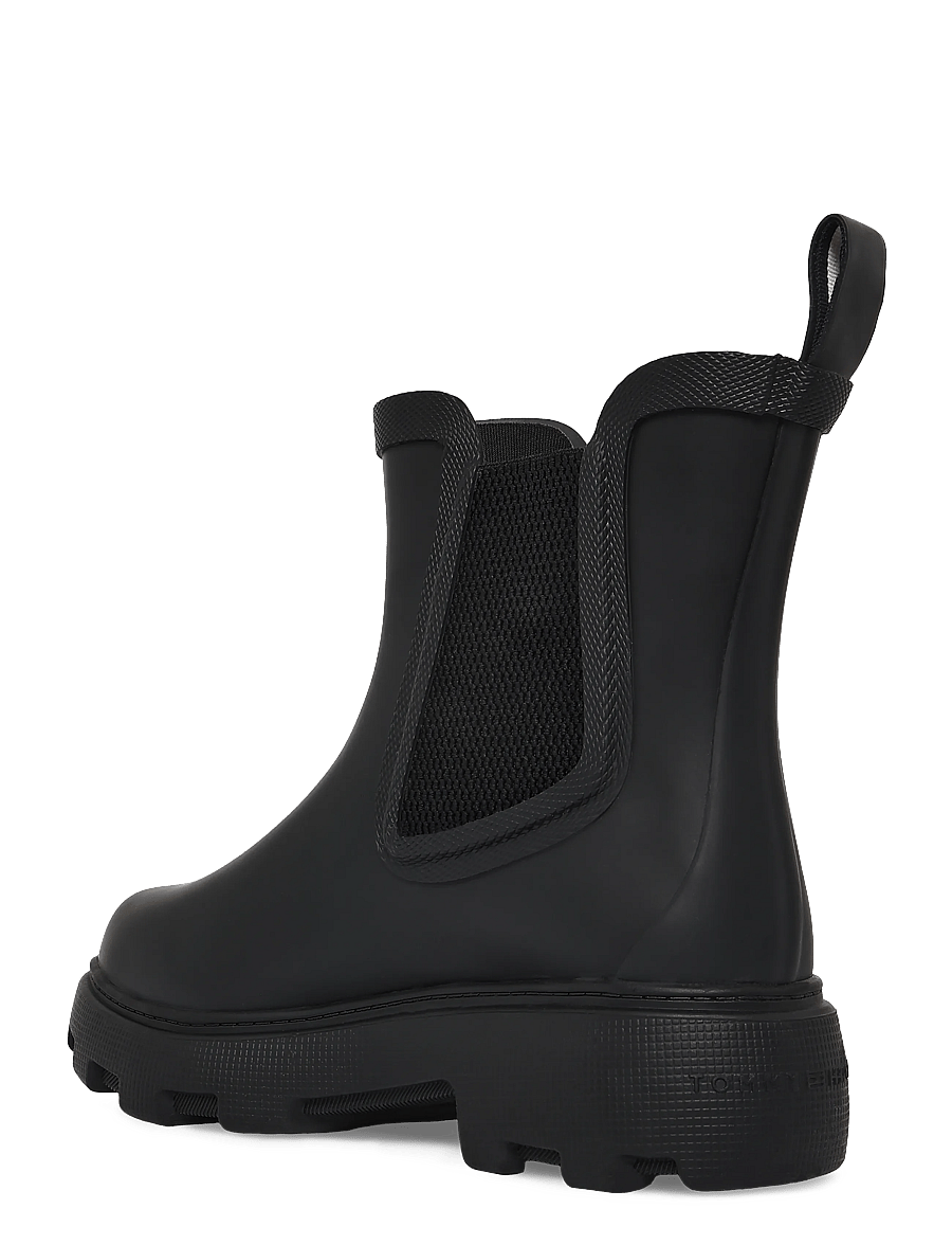 Tommy Hilfiger - RUBBER FLAG CLEATED RAINBOOT - alltags-style - black - 1