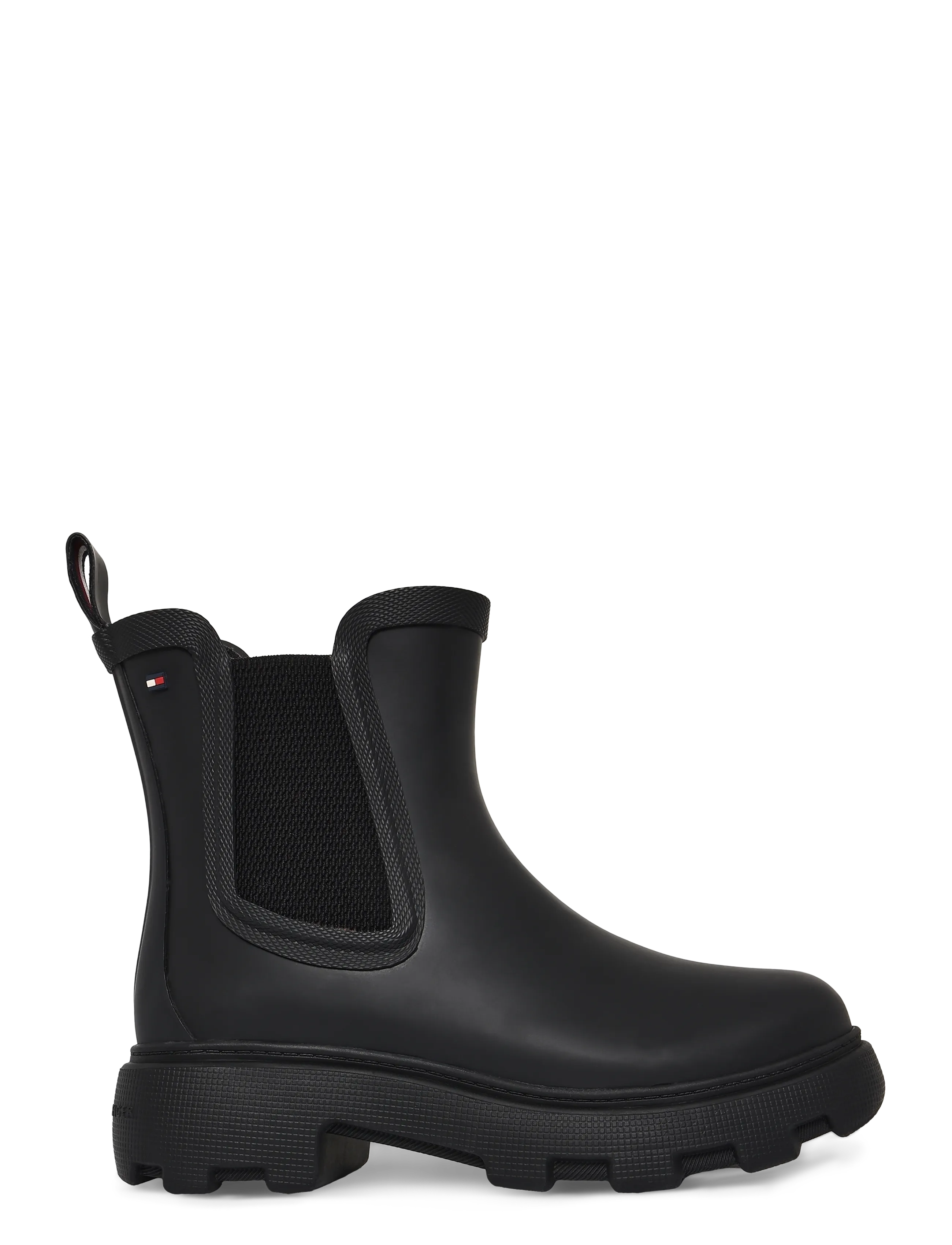 Tommy Hilfiger - RUBBER FLAG CLEATED RAINBOOT - alltags-style - black - 2