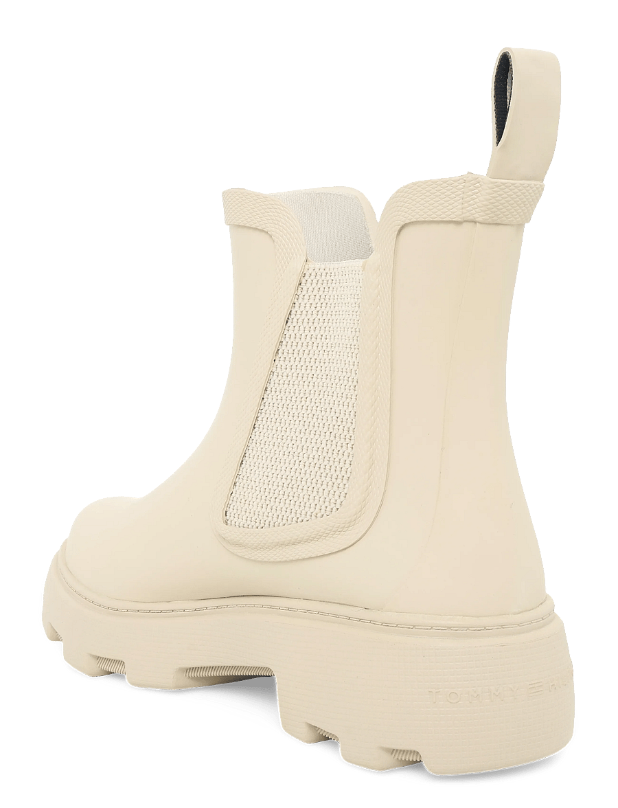 Tommy Hilfiger - RUBBER FLAG CLEATED RAINBOOT - alltags-style - classic beige - 1