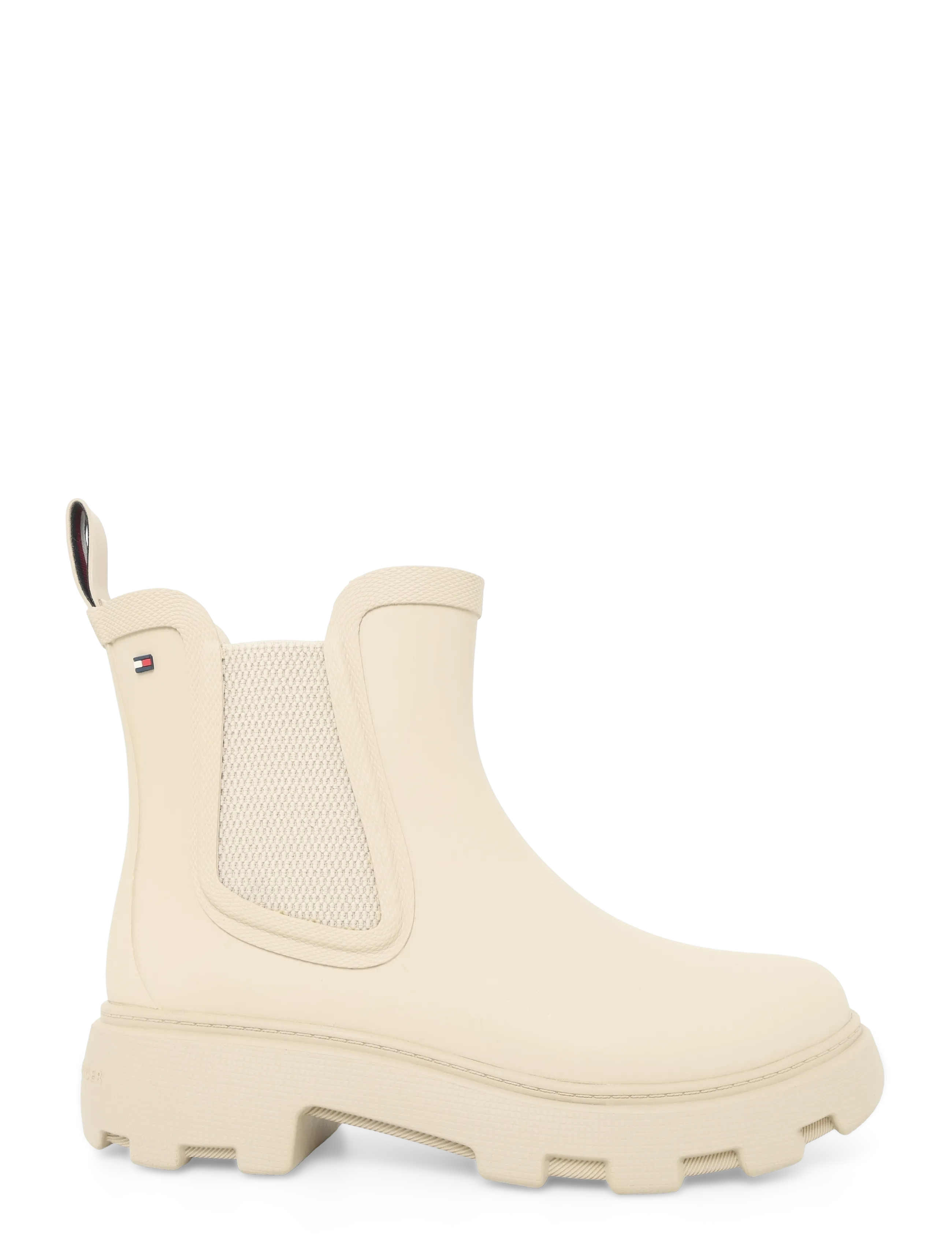 Tommy Hilfiger - RUBBER FLAG CLEATED RAINBOOT - regnstövlar - classic beige - 2