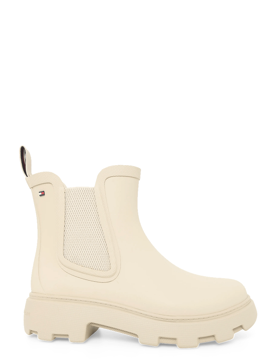 Tommy Hilfiger - RUBBER FLAG CLEATED RAINBOOT - alltags-style - classic beige - 2