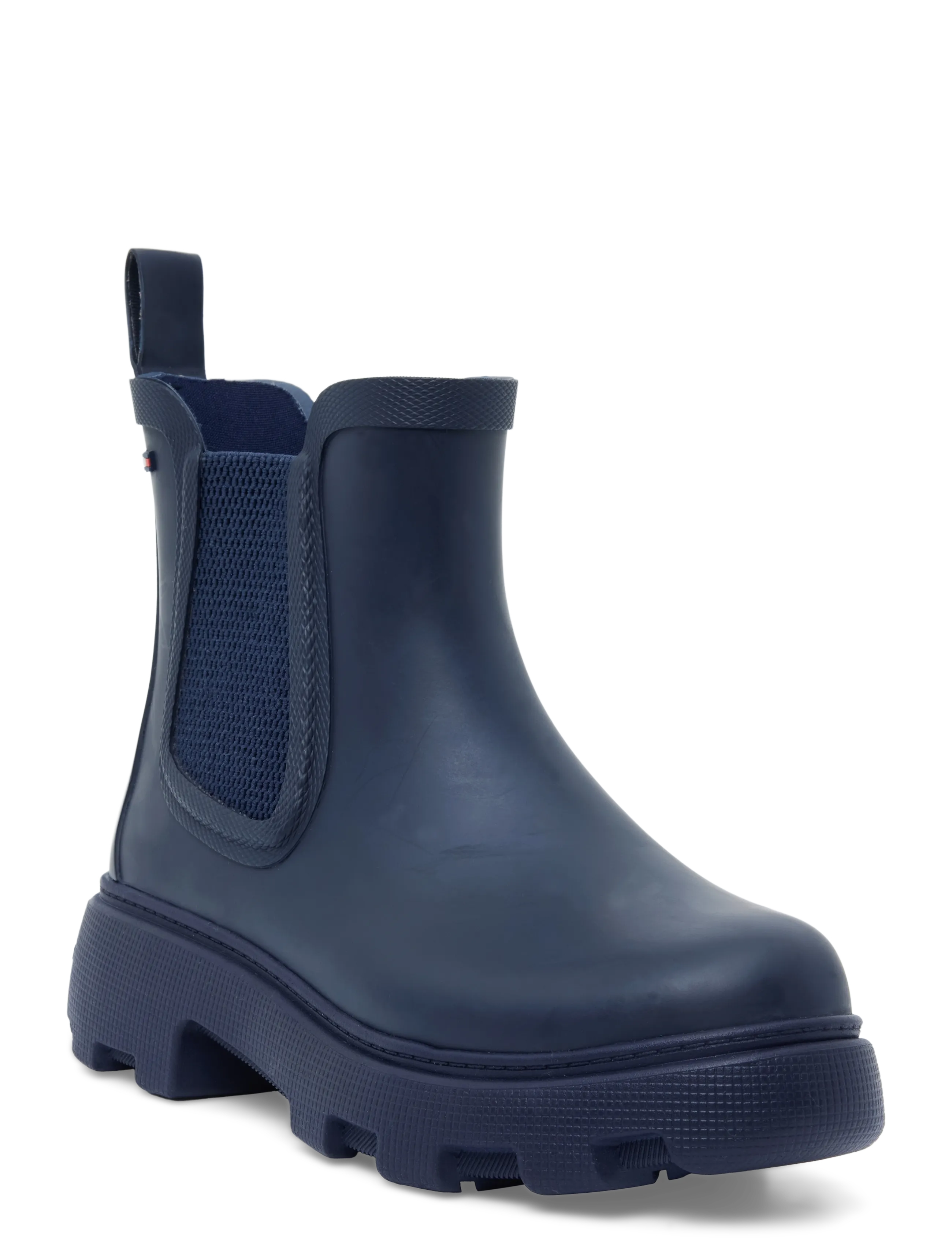 Tommy Hilfiger RUBBER FLAG CLEATED RAINBOOT - Schuhe - SPACE BLUE / navy