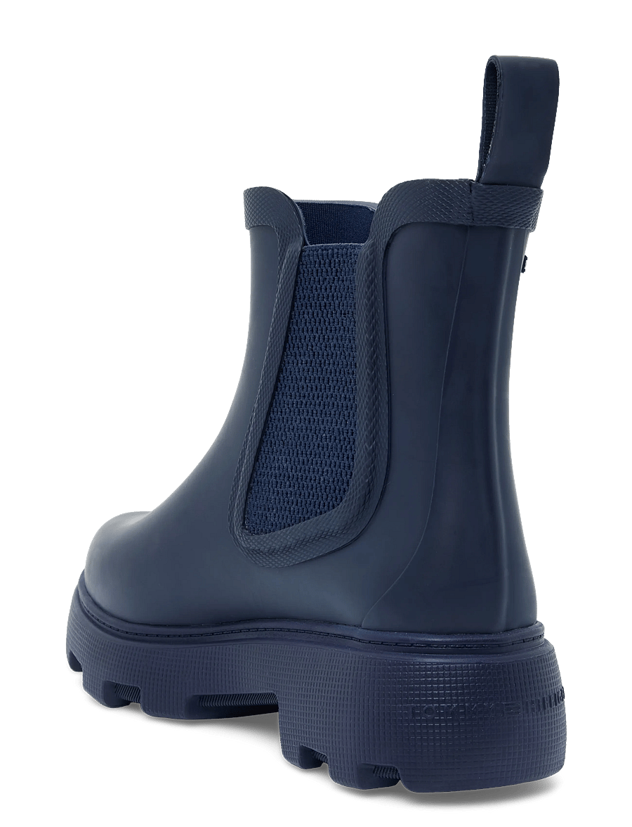 Tommy Hilfiger - RUBBER FLAG CLEATED RAINBOOT - alltags-style - space blue - 1