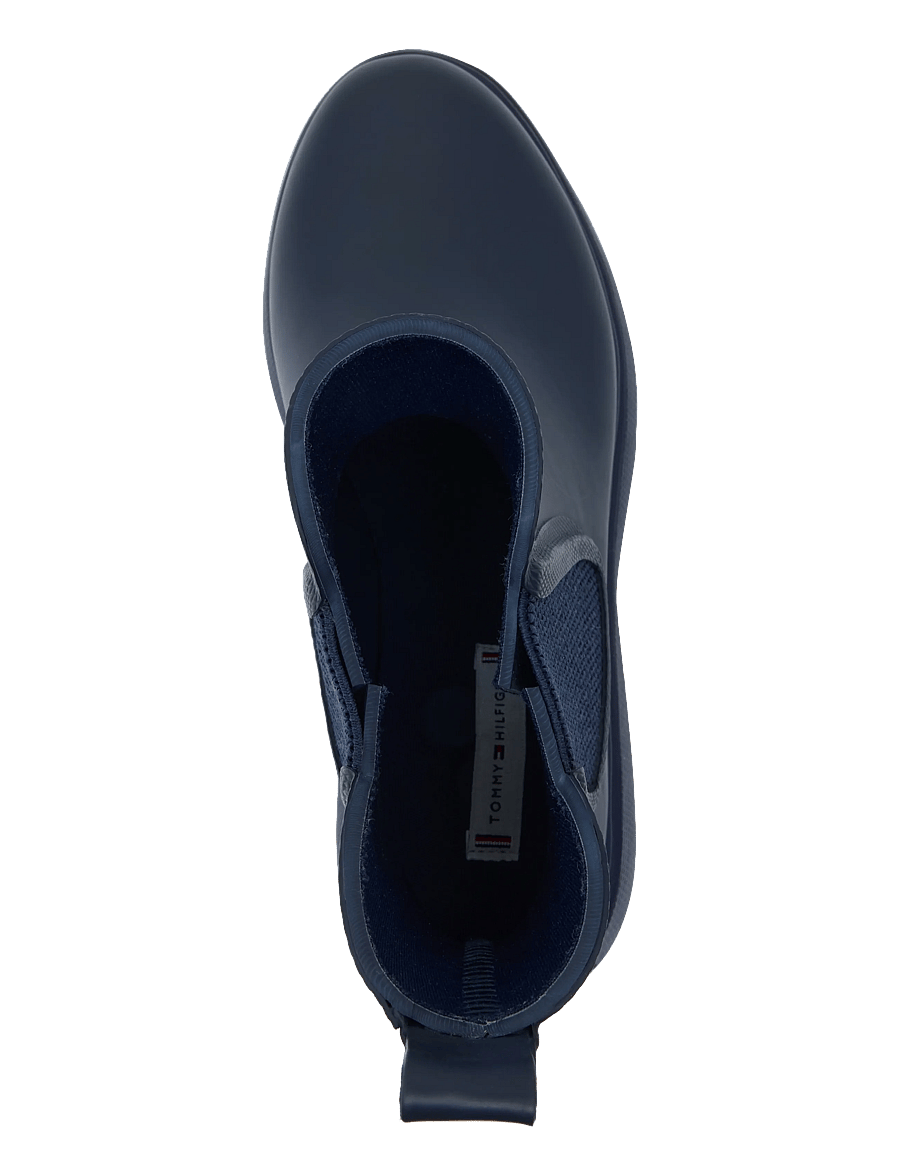 Tommy Hilfiger - RUBBER FLAG CLEATED RAINBOOT - alltags-style - space blue - 3