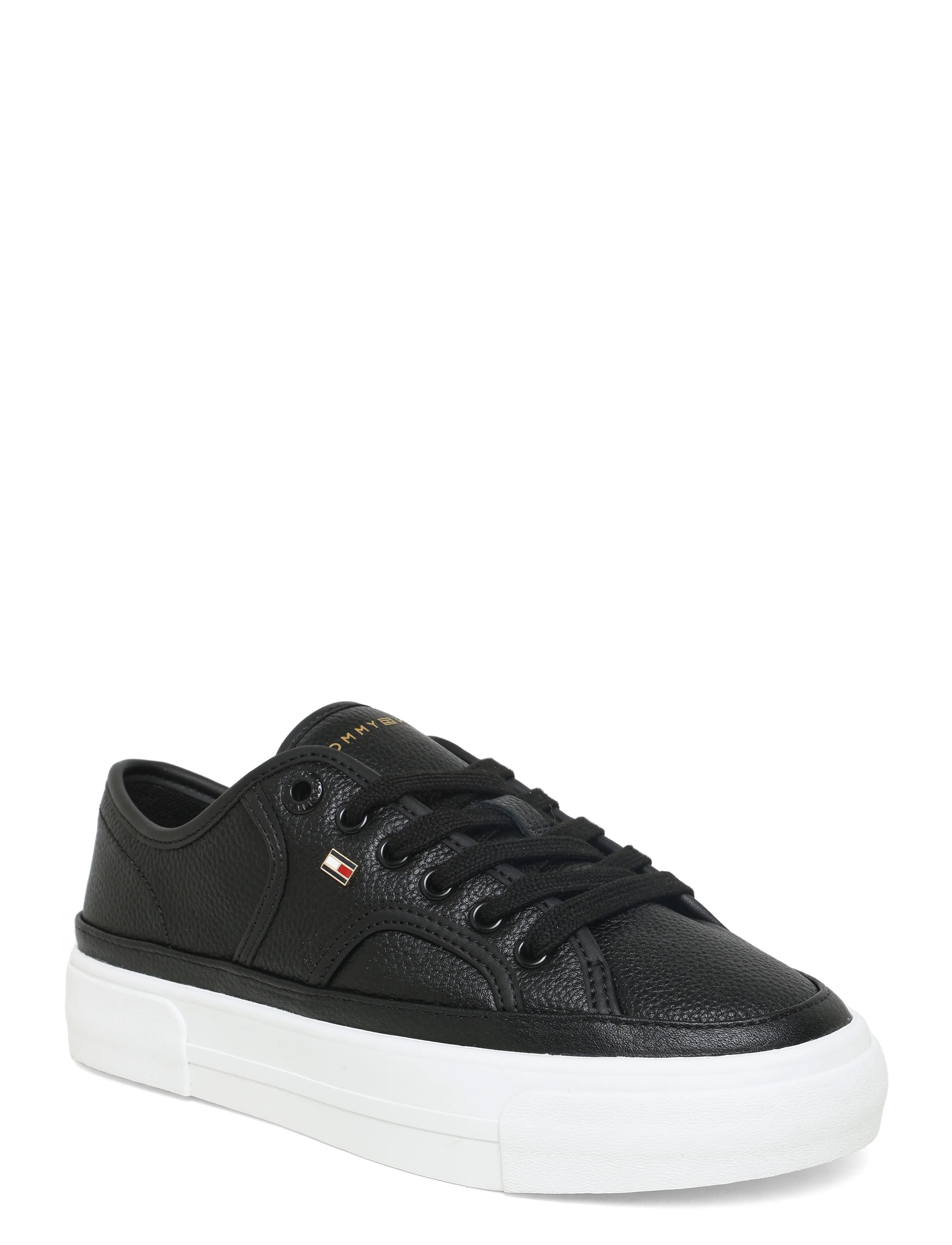 TOMMY HILFIGER Platform Vulc Sneaker Piping Ltr Schwarz - 37 - Damen