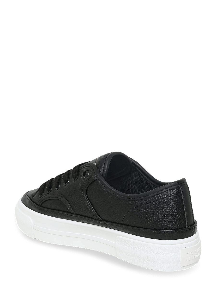 Tommy Hilfiger - PLATFORM VULC SNEAKER PIPING LTR - confirmation - black - 1