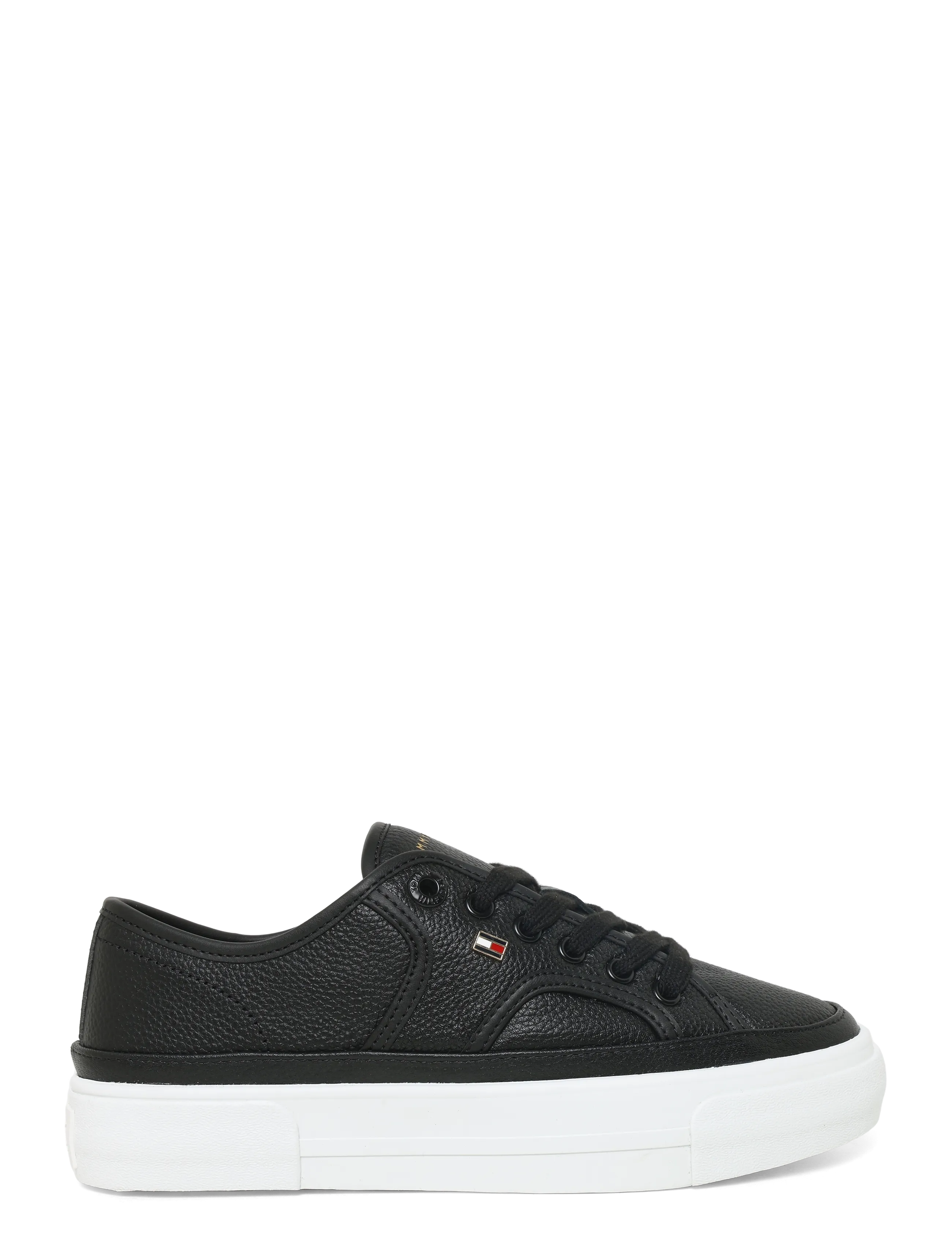 Tommy Hilfiger - PLATFORM VULC SNEAKER PIPING LTR - confirmation - black - 2