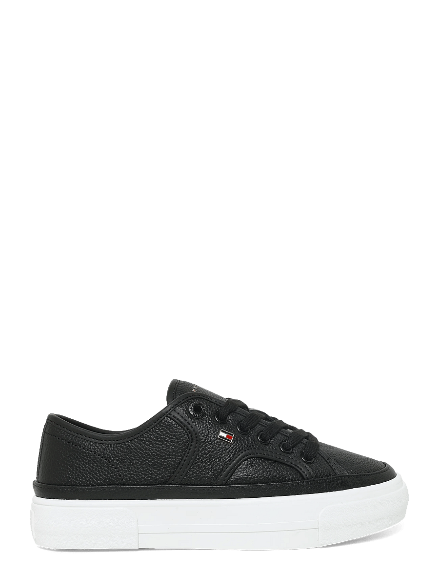 Tommy Hilfiger - PLATFORM VULC SNEAKER PIPING LTR - confirmation - black - 2