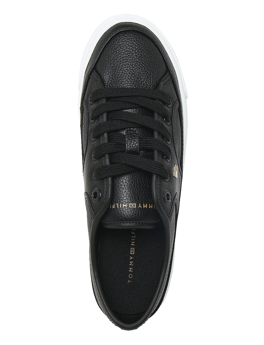 Tommy Hilfiger - PLATFORM VULC SNEAKER PIPING LTR - confirmation - black - 3