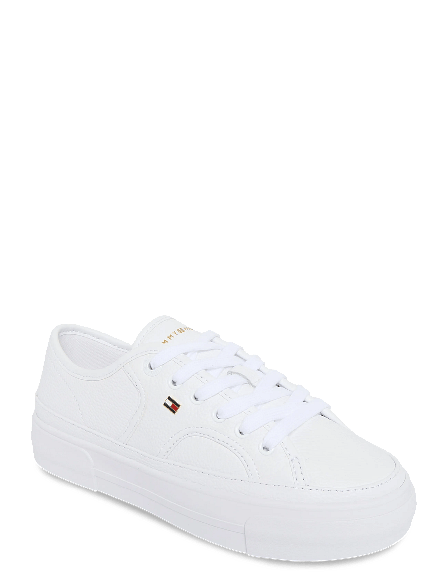 Tommy Hilfiger - PLATFORM VULC SNEAKER PIPING LTR - white - 0