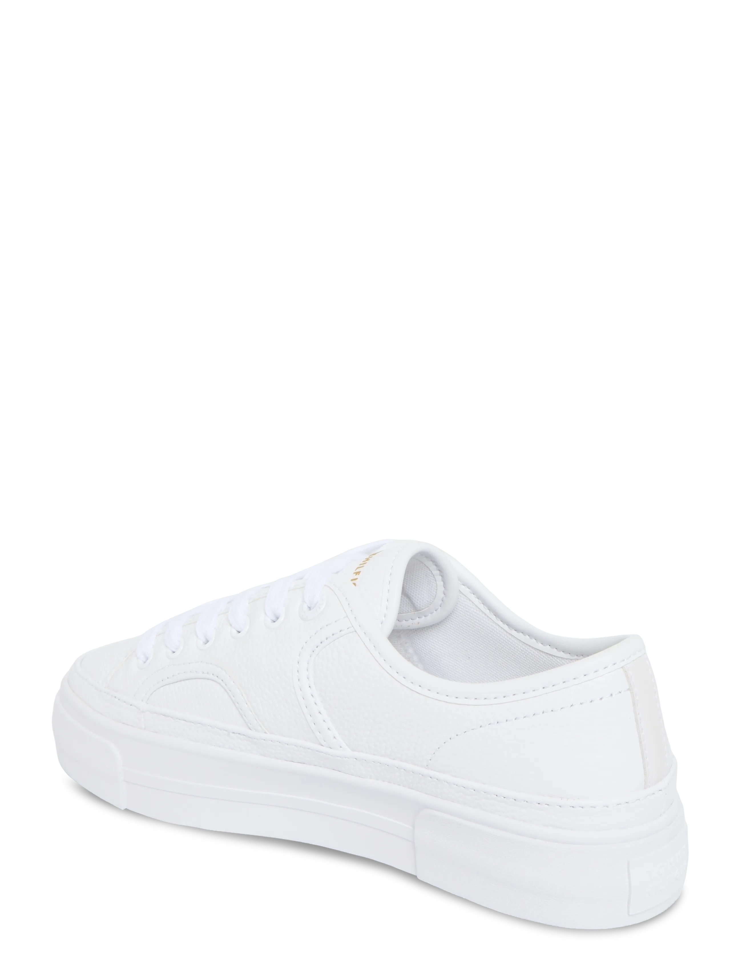 Tommy Hilfiger - PLATFORM VULC SNEAKER PIPING LTR - white - 1