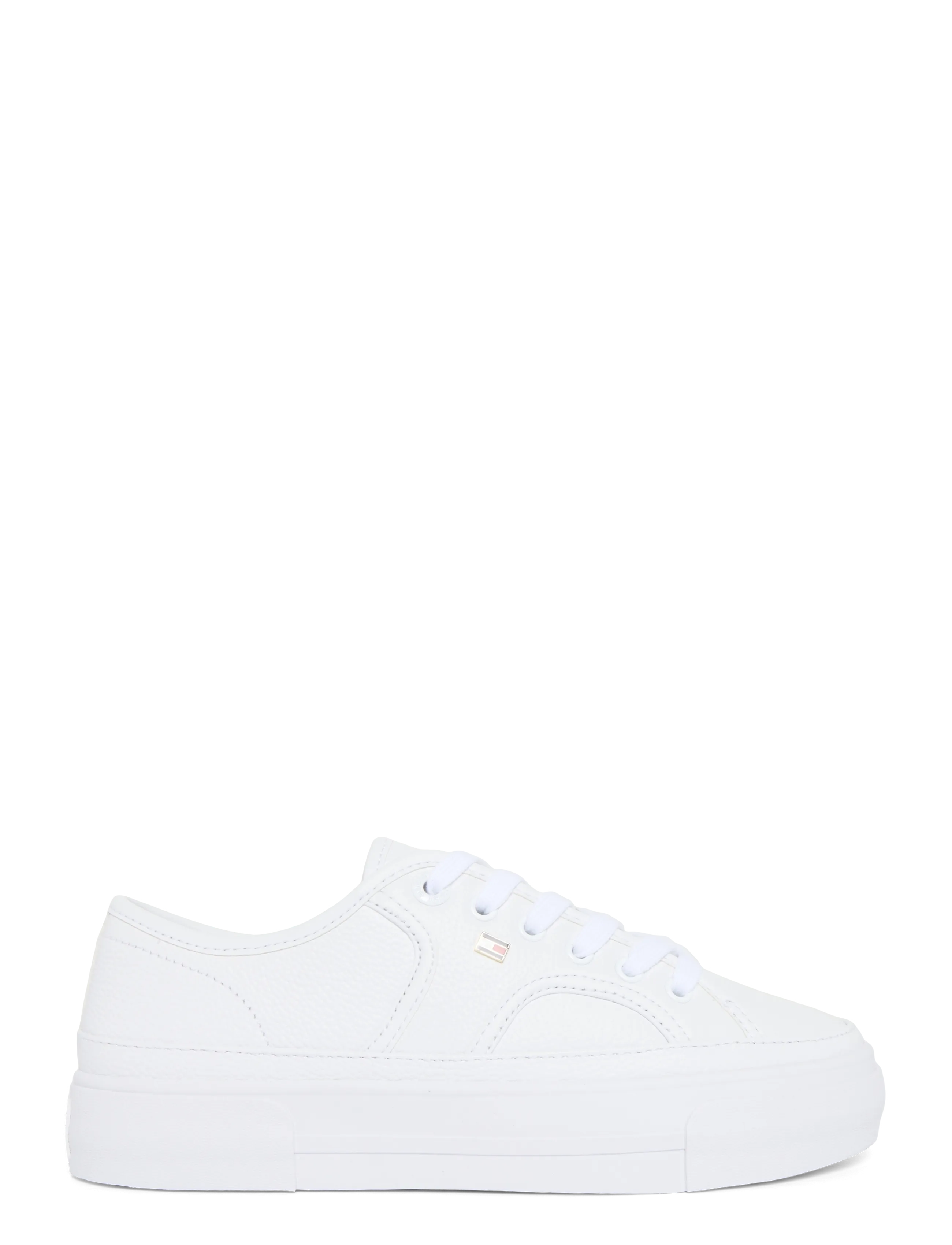Tommy Hilfiger - PLATFORM VULC SNEAKER PIPING LTR - white - 2