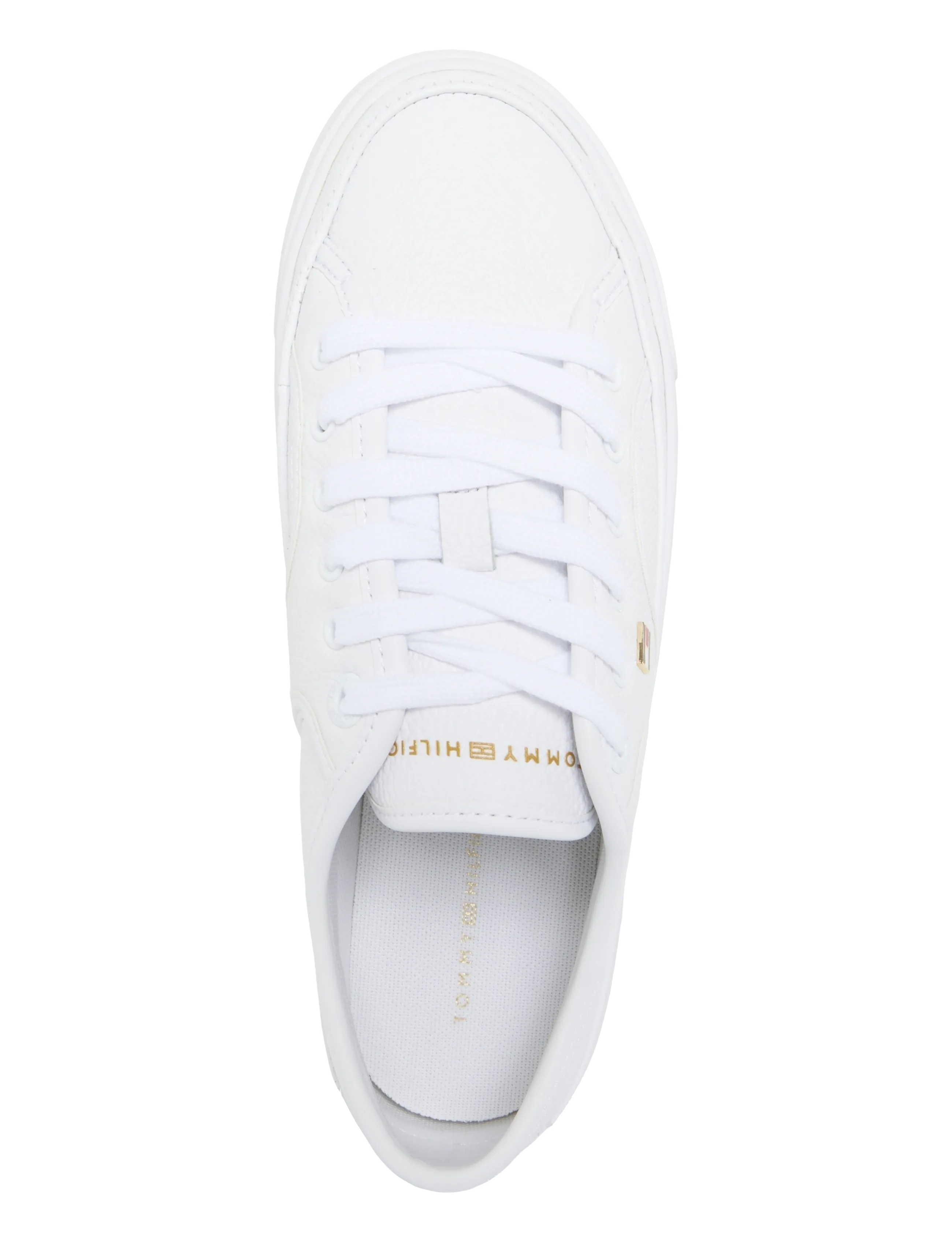 Tommy Hilfiger - PLATFORM VULC SNEAKER PIPING LTR - white - 3