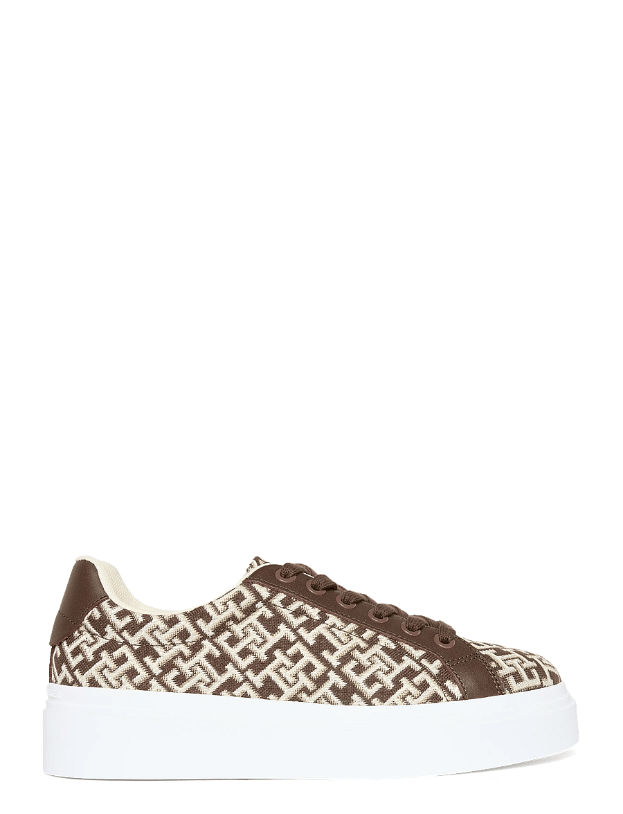 Tommy Hilfiger - TH CHIC PLATFORM MONOGRAM - låga sneakers - rich walnut - 2
