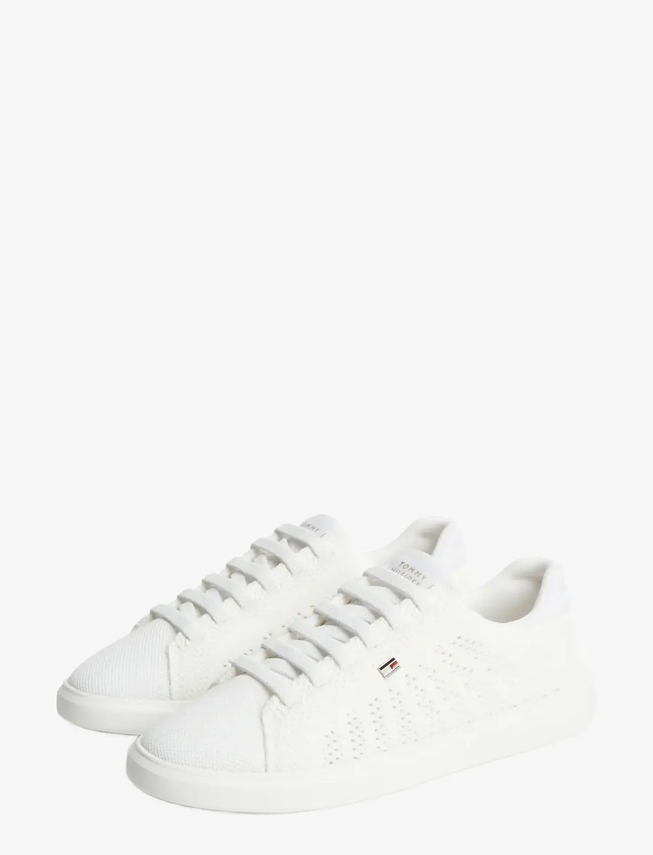 Tommy Hilfiger - TH ICON LIGHT KNIT SNEAKER - madala säärega tossud - ecru - 0