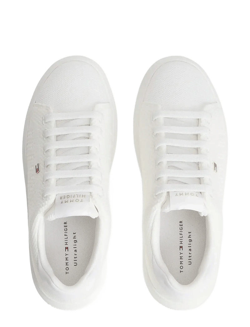 Tommy Hilfiger - TH ICON LIGHT KNIT SNEAKER - madala säärega tossud - ecru - 3