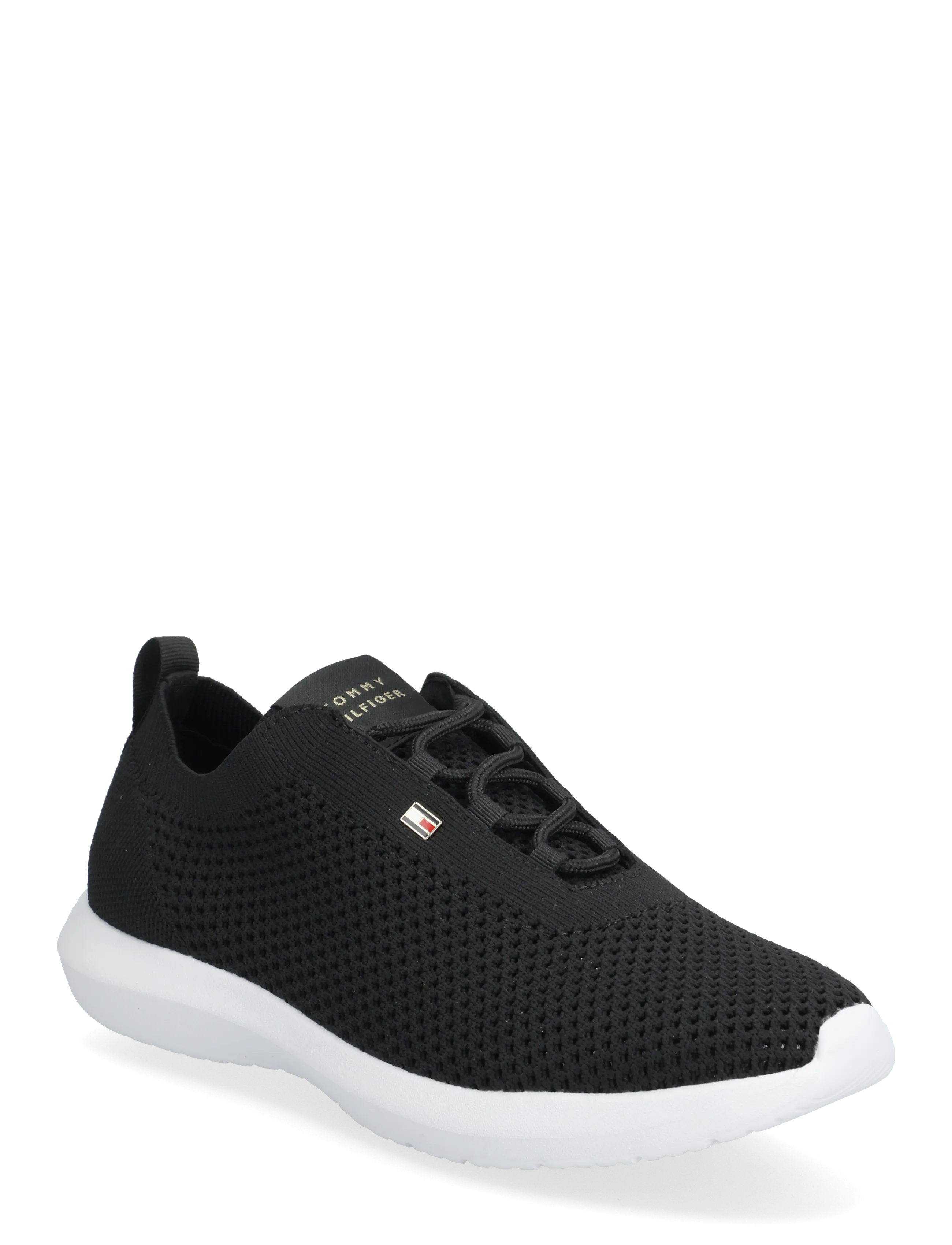 Tommy Hilfiger Th Knit Runner, Kvinder, Strikket Sneaker, Sort, Str: 37