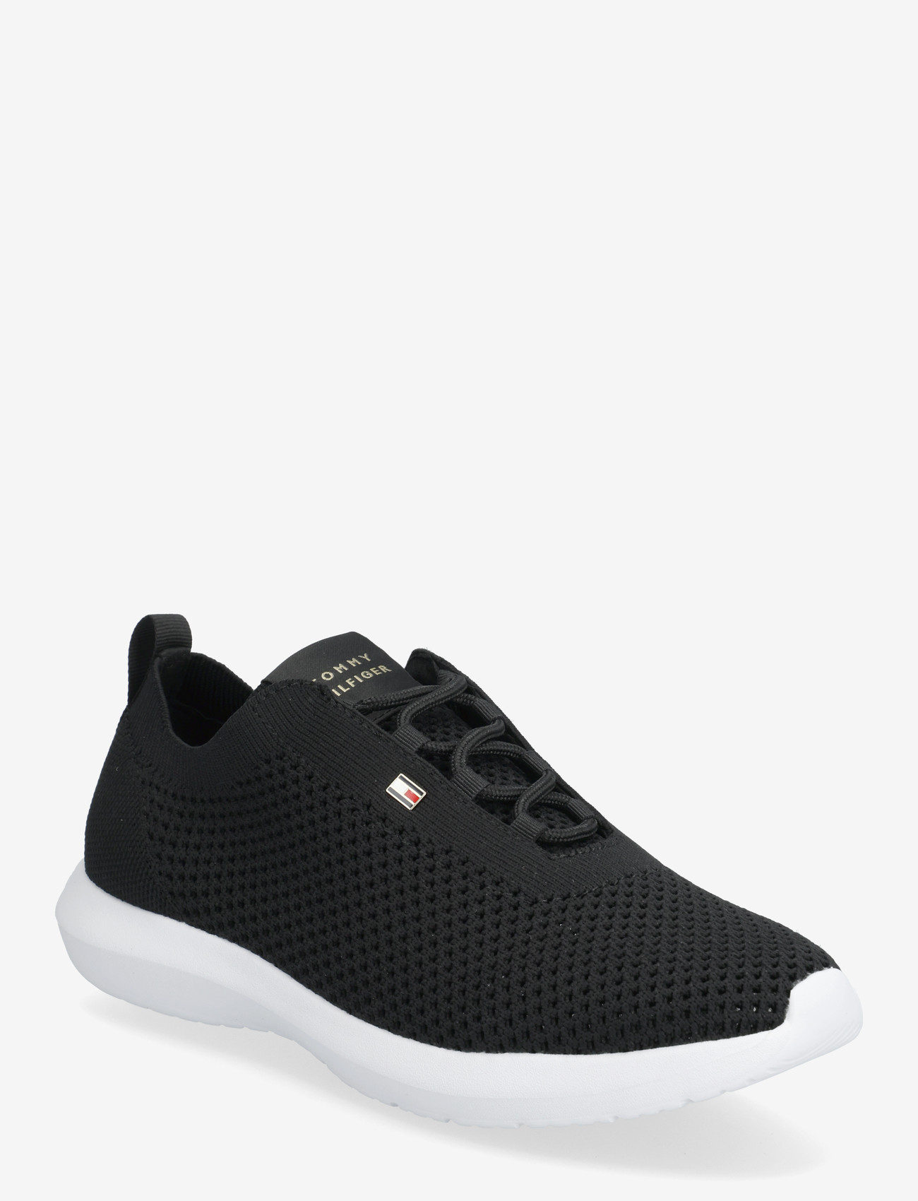 Tommy Hilfiger - TH KNIT RUNNER - lave sneakers - black - 0