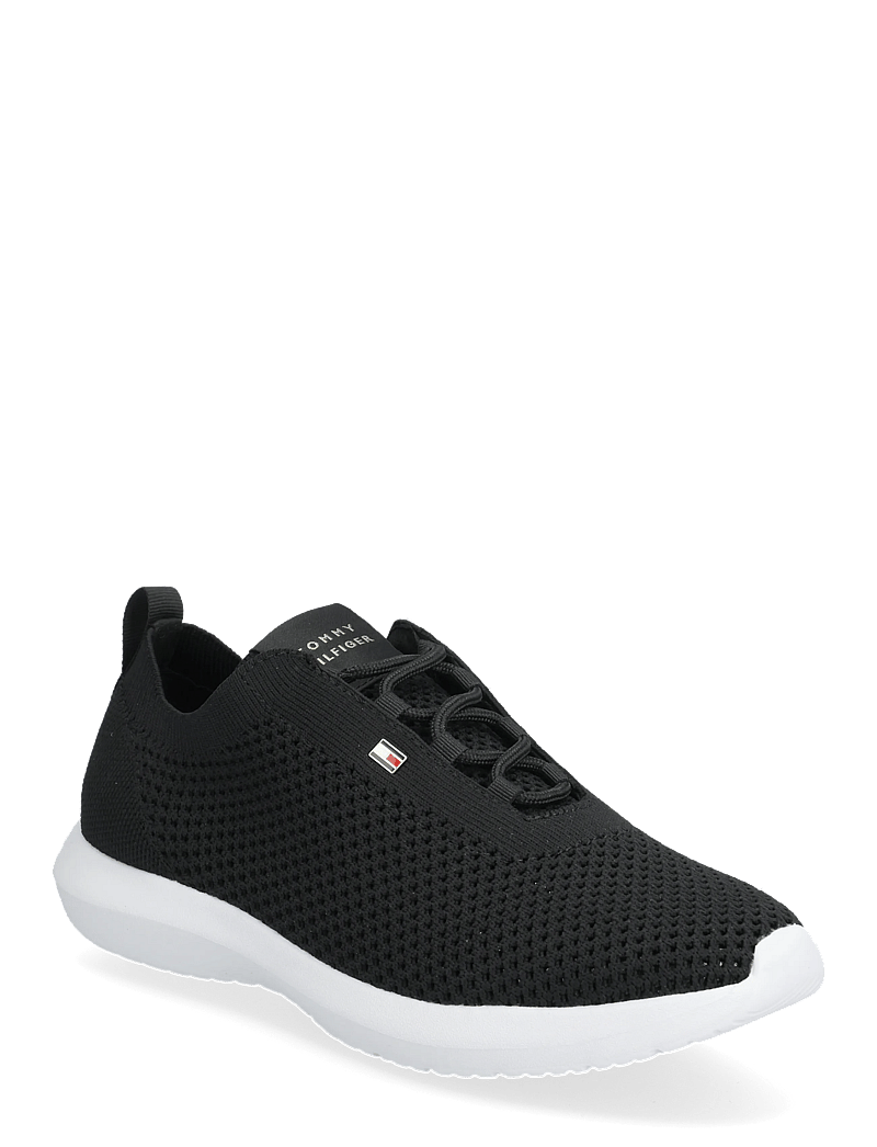Tommy Hilfiger - TH KNIT RUNNER - lave sneakers - black - 0