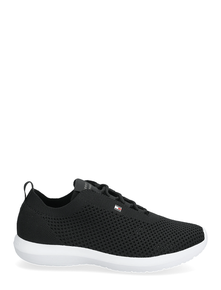 Tommy Hilfiger - TH KNIT RUNNER - låga sneakers - black - 1