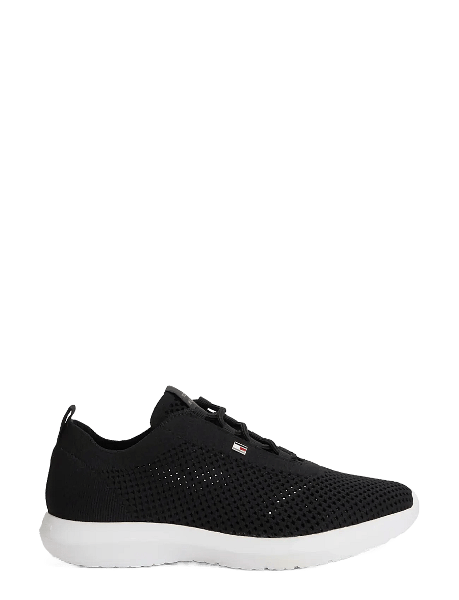 Tommy Hilfiger - TH KNIT RUNNER - låga sneakers - black - 5