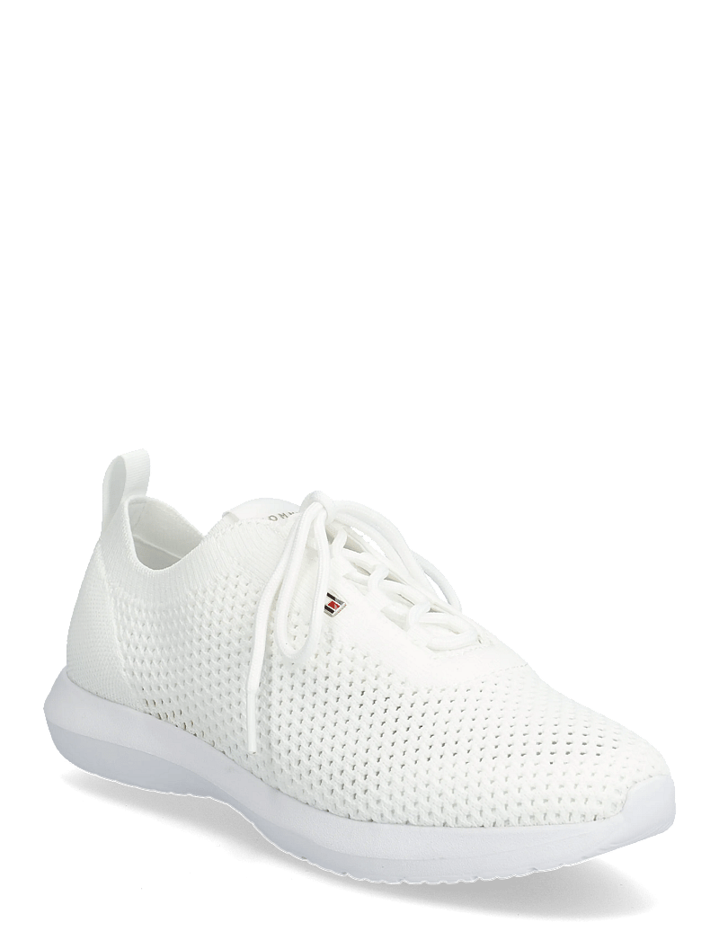 Tommy Hilfiger - TH KNIT RUNNER - lave sneakers - white - 0
