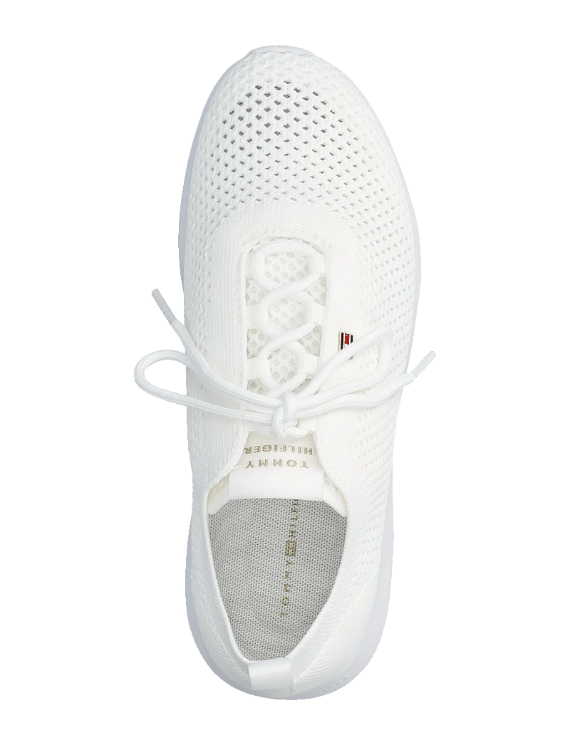 Tommy Hilfiger - TH KNIT RUNNER - lave sneakers - white - 3