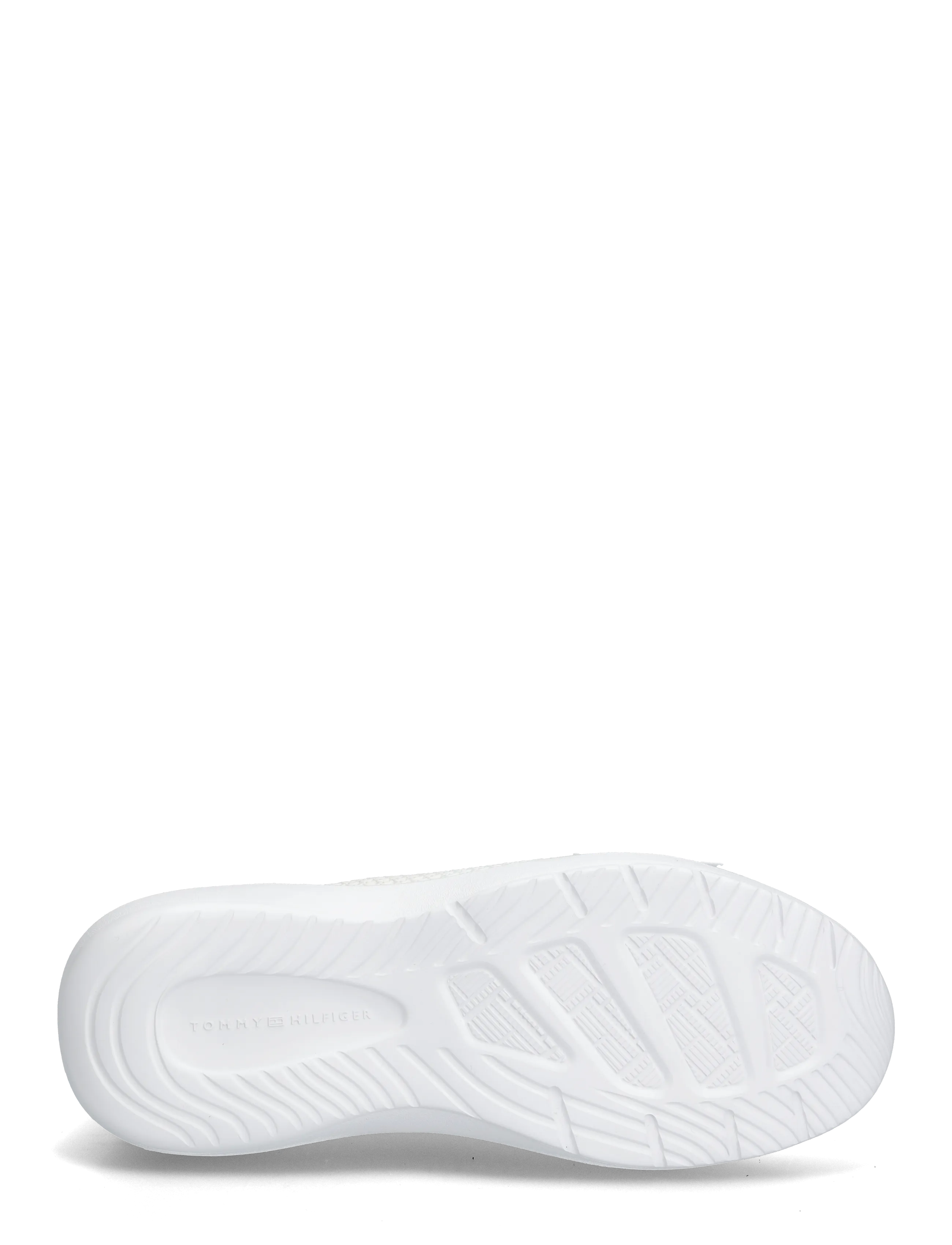 Tommy Hilfiger - TH KNIT RUNNER - låga sneakers - white - 4