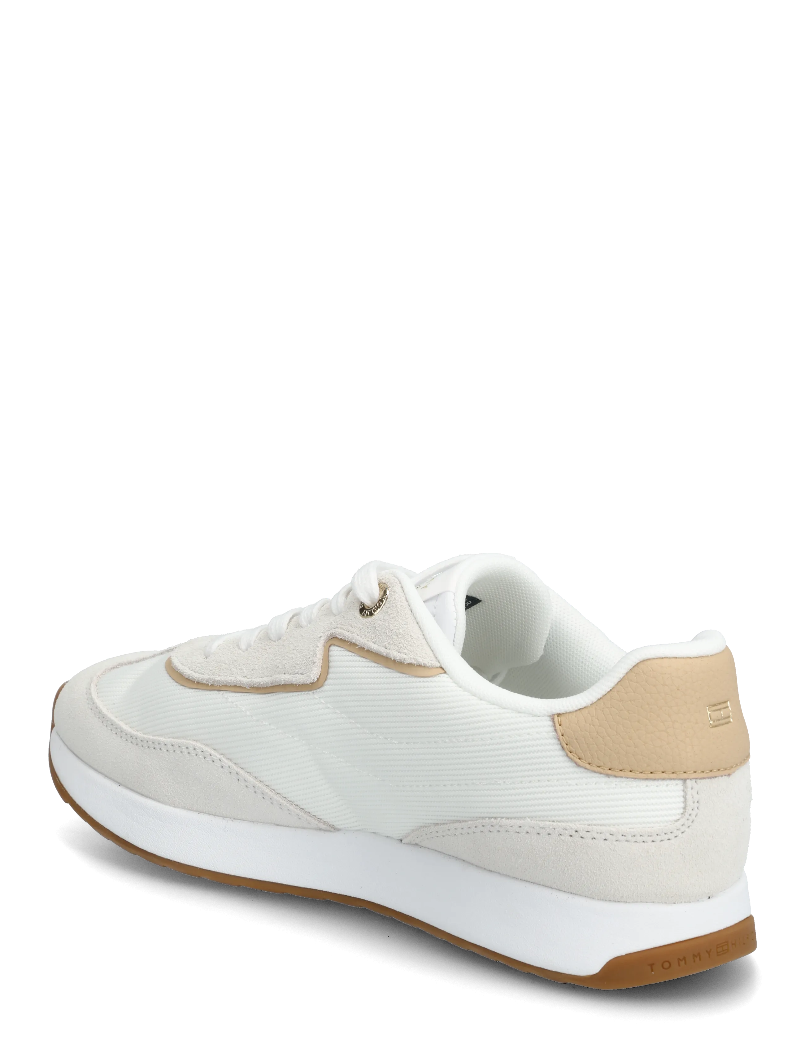 Tommy Hilfiger - TH RETRO RUNNER MIX - niedrige sneaker - ecru trench - 2