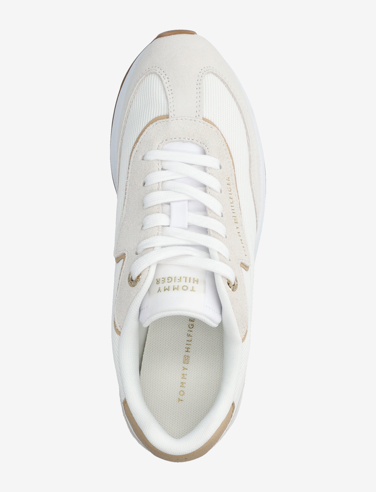 Tommy Hilfiger - TH RETRO RUNNER MIX - madala säärega tossud - ecru trench - 3