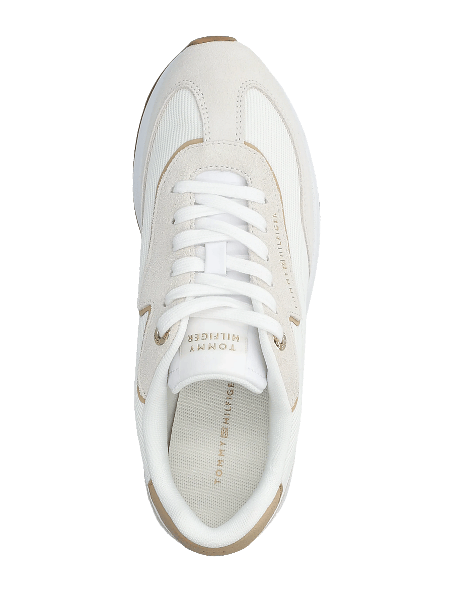 Tommy Hilfiger - TH RETRO RUNNER MIX - niedrige sneaker - ecru trench - 3