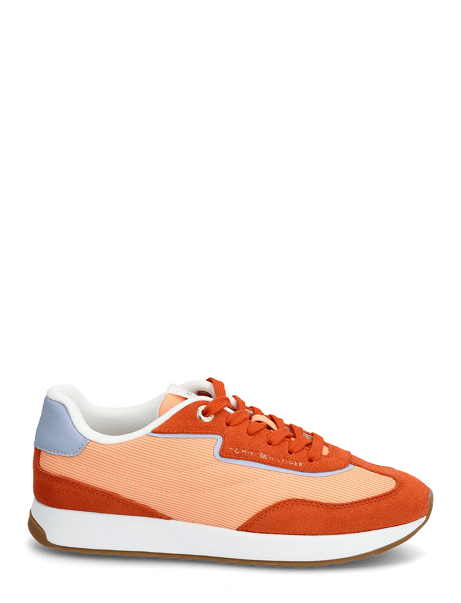 Tommy Hilfiger - TH RETRO RUNNER MIX - niedrige sneaker - terra orange - 1
