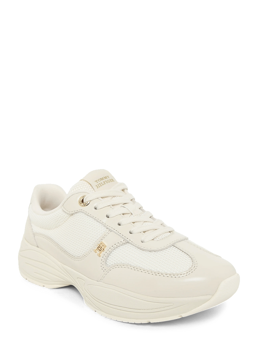 Tommy Hilfiger - MODERN RUNNER SHINY LEATHER - soft cream - 0