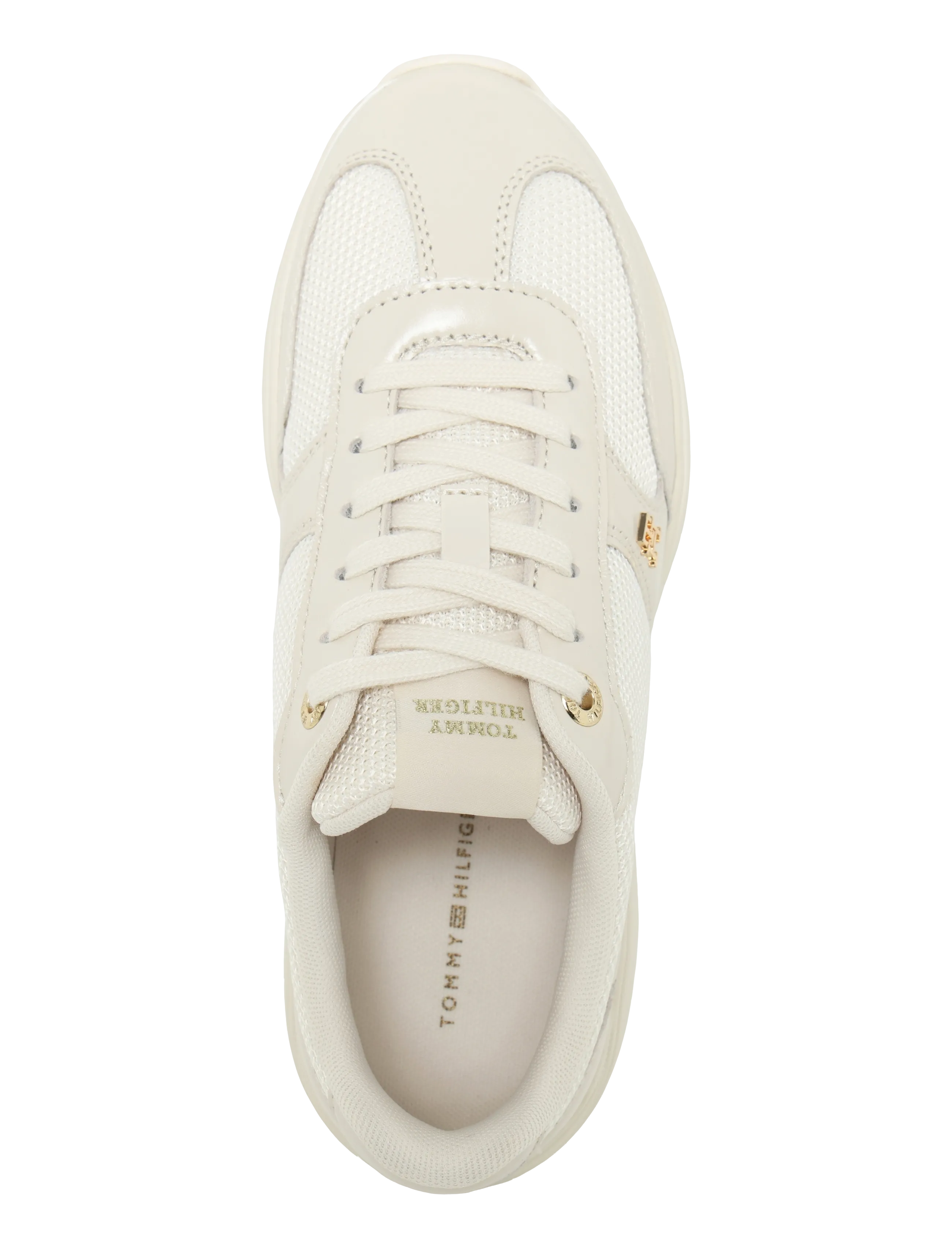 Tommy Hilfiger - MODERN RUNNER SHINY LEATHER - soft cream - 3