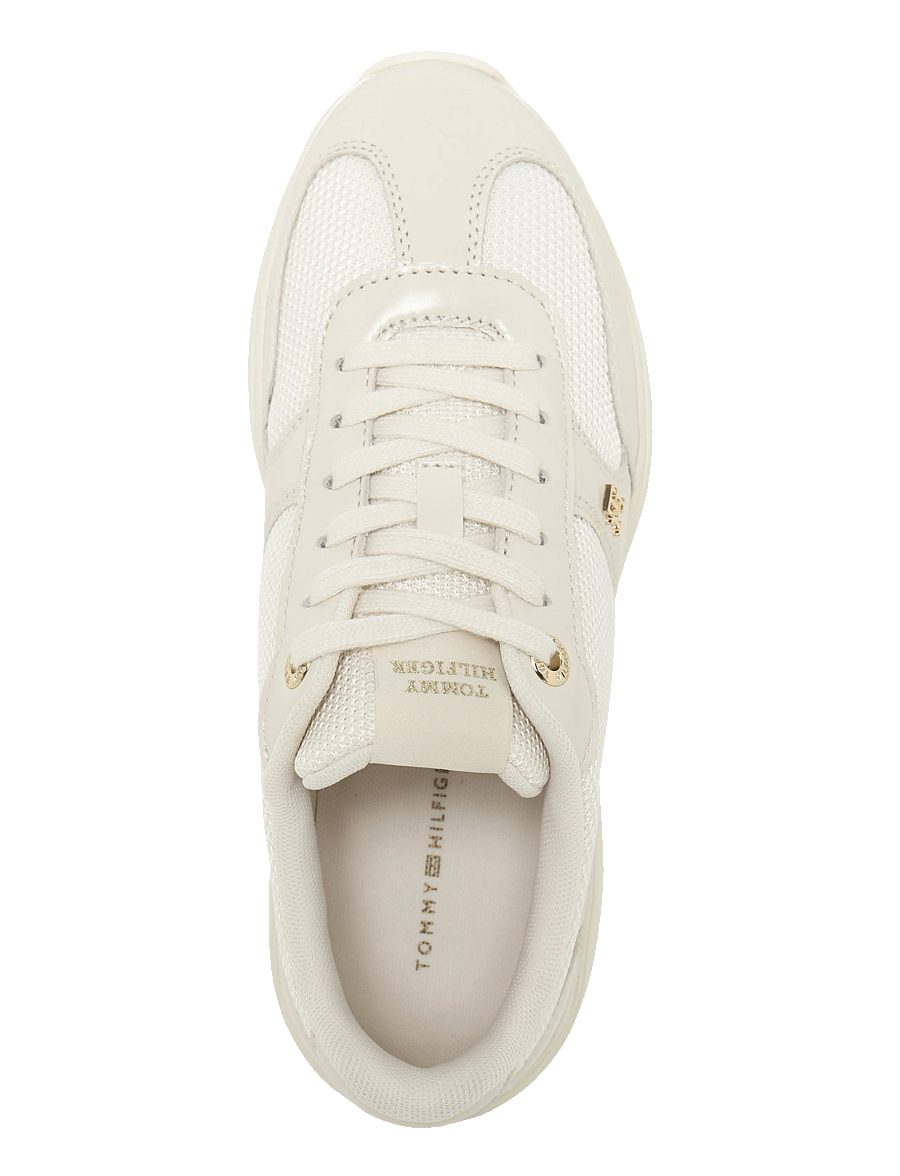 Tommy Hilfiger - MODERN RUNNER SHINY LEATHER - soft cream - 3