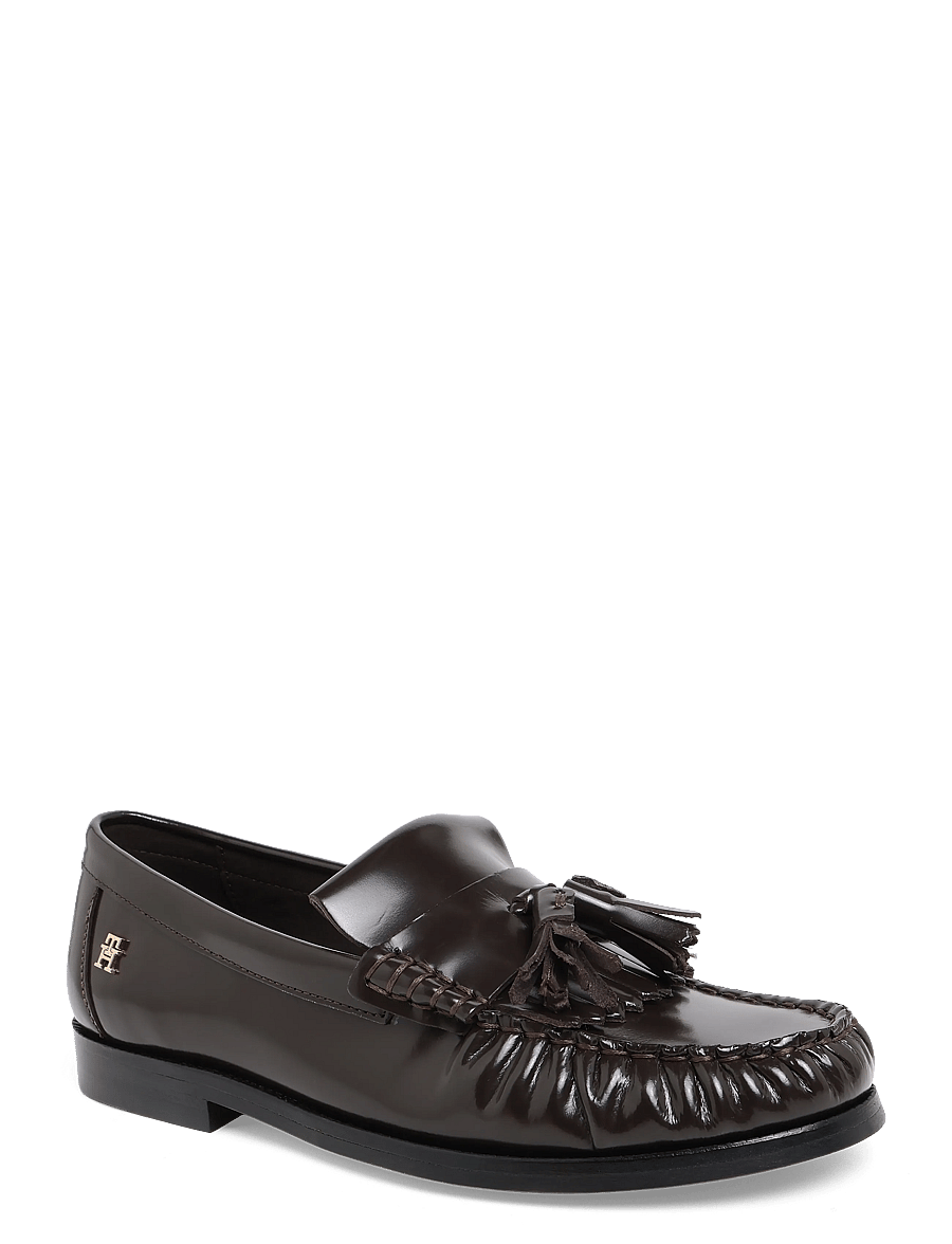 Tommy Hilfiger - TH LOAFER TASSEL ABRASIVATO - modetrends - charred wood - 0