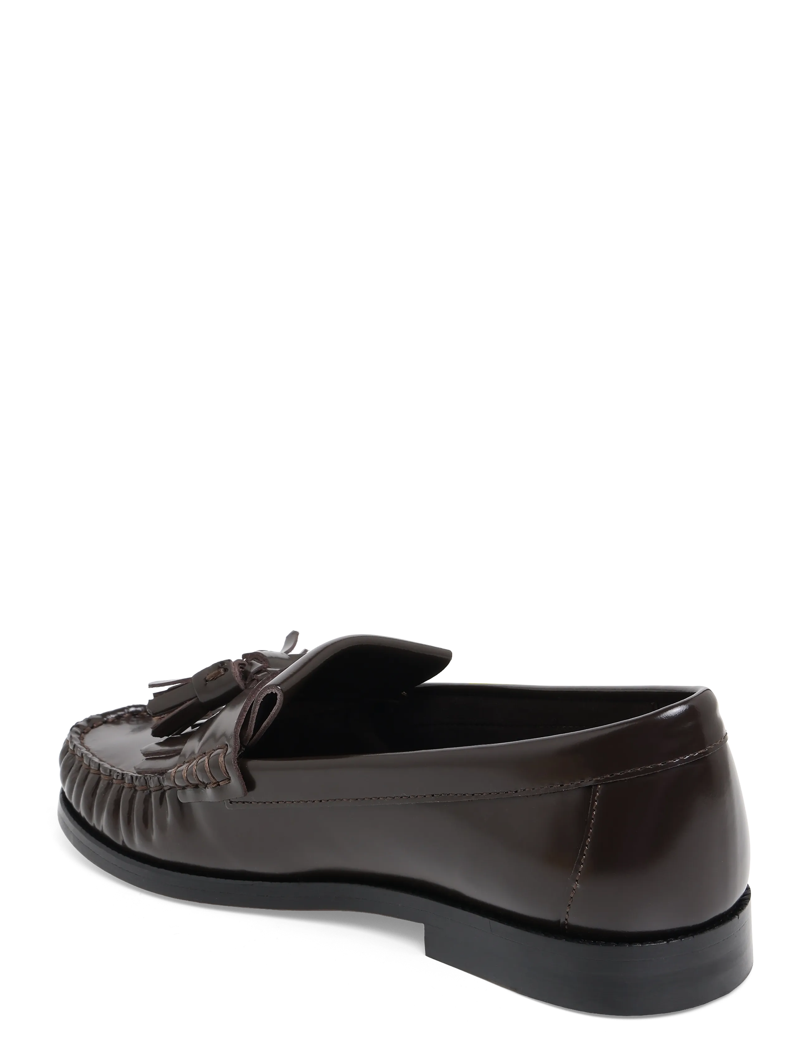 Tommy Hilfiger - TH LOAFER TASSEL ABRASIVATO - premium-styles - charred wood - 1