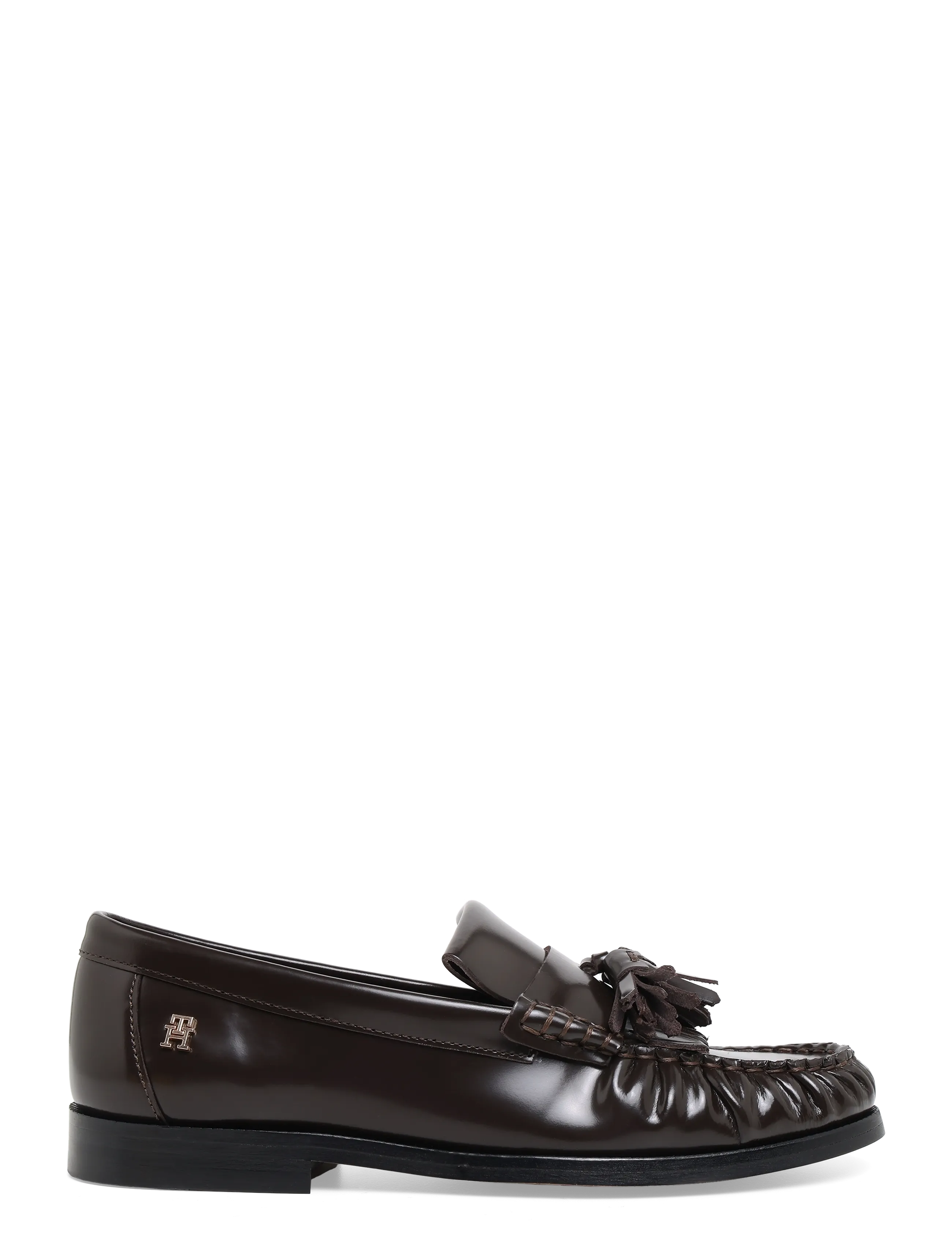 Tommy Hilfiger - TH LOAFER TASSEL ABRASIVATO - premium-styles - charred wood - 2