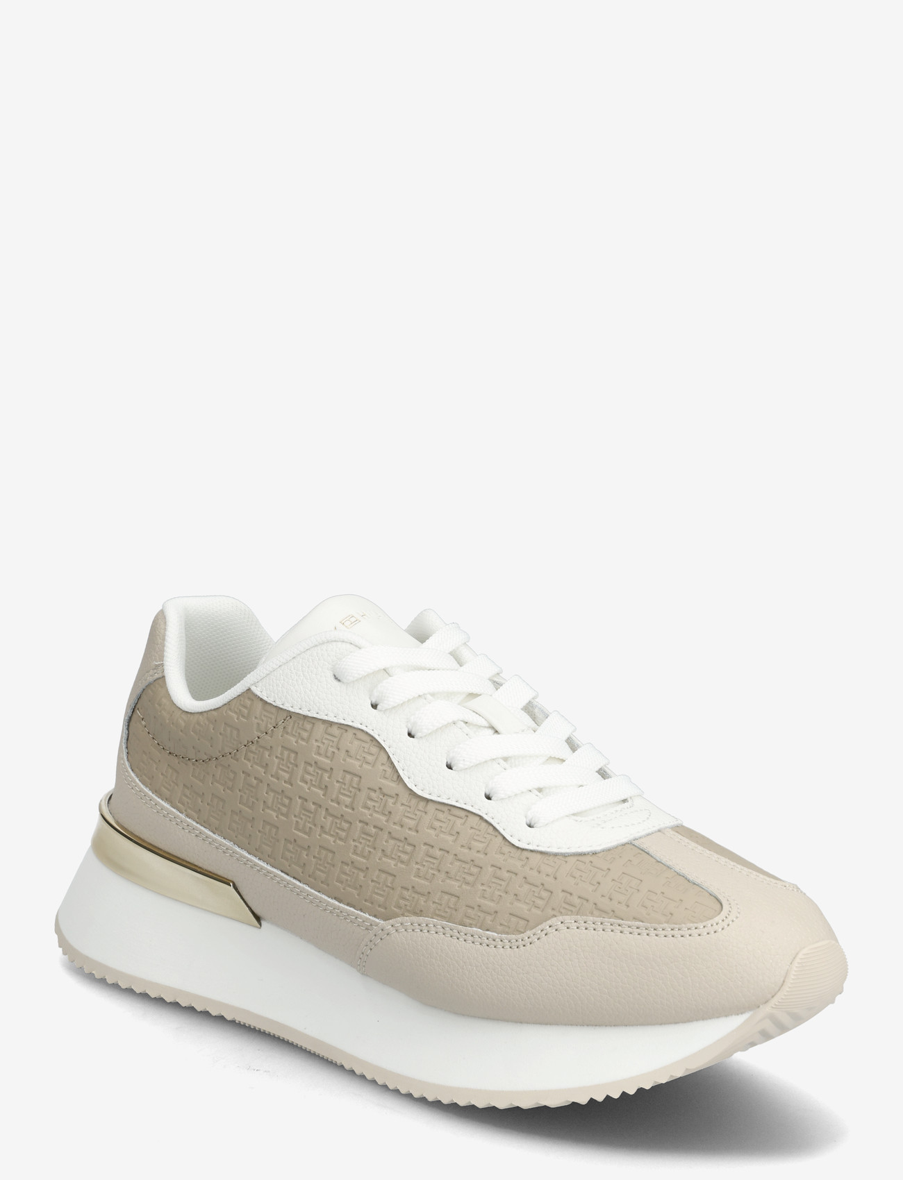 Tommy Hilfiger - TH CHIC MONOGRAM RUNNER - konfirmation - classic beige sandalwood - 0