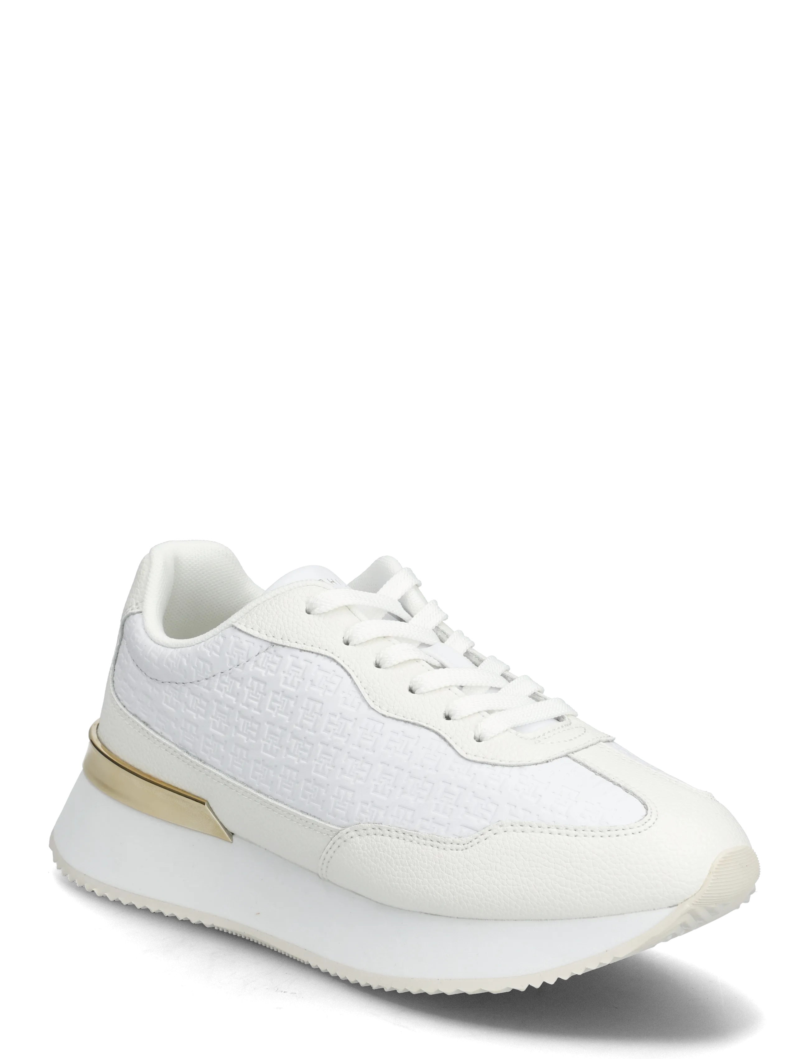 Tommy Hilfiger TH CHIC MONOGRAM RUNNER - Tommy Hilfiger - WHITE ECRU / white
